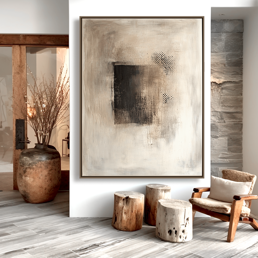 Wallart Abstract Wabi silence 0029