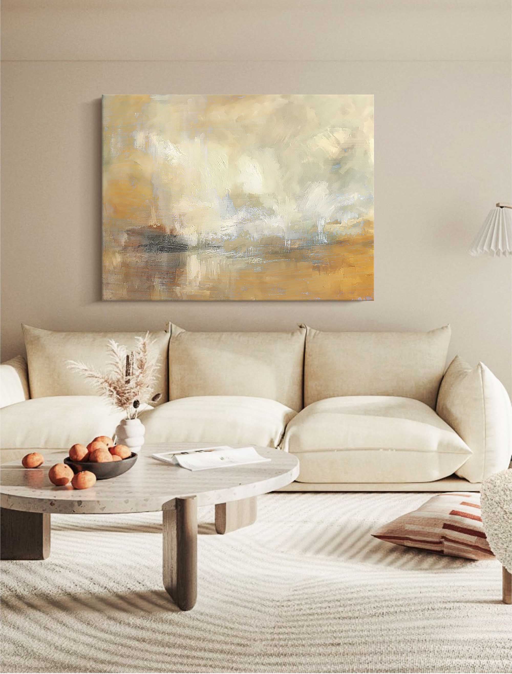 Wallart Ethereal Misty Landscape Art