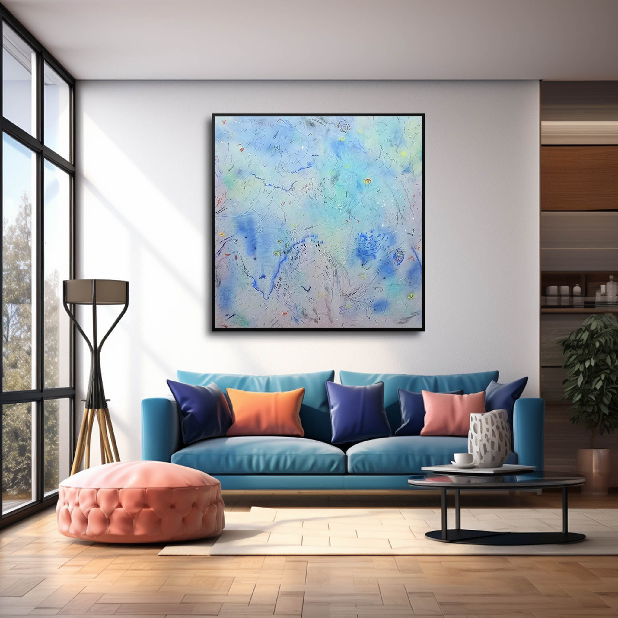 Wallart Abstract Canvas Art #AB311