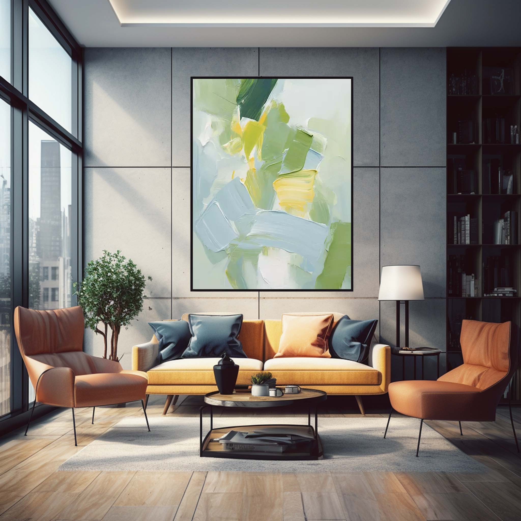 Wallart Abstract Canvas Art #AB303