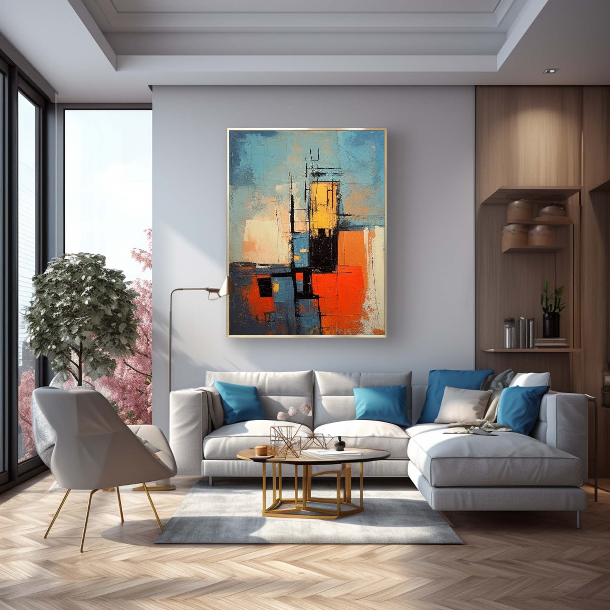 Wallart Abstract Canvas Art #AB315