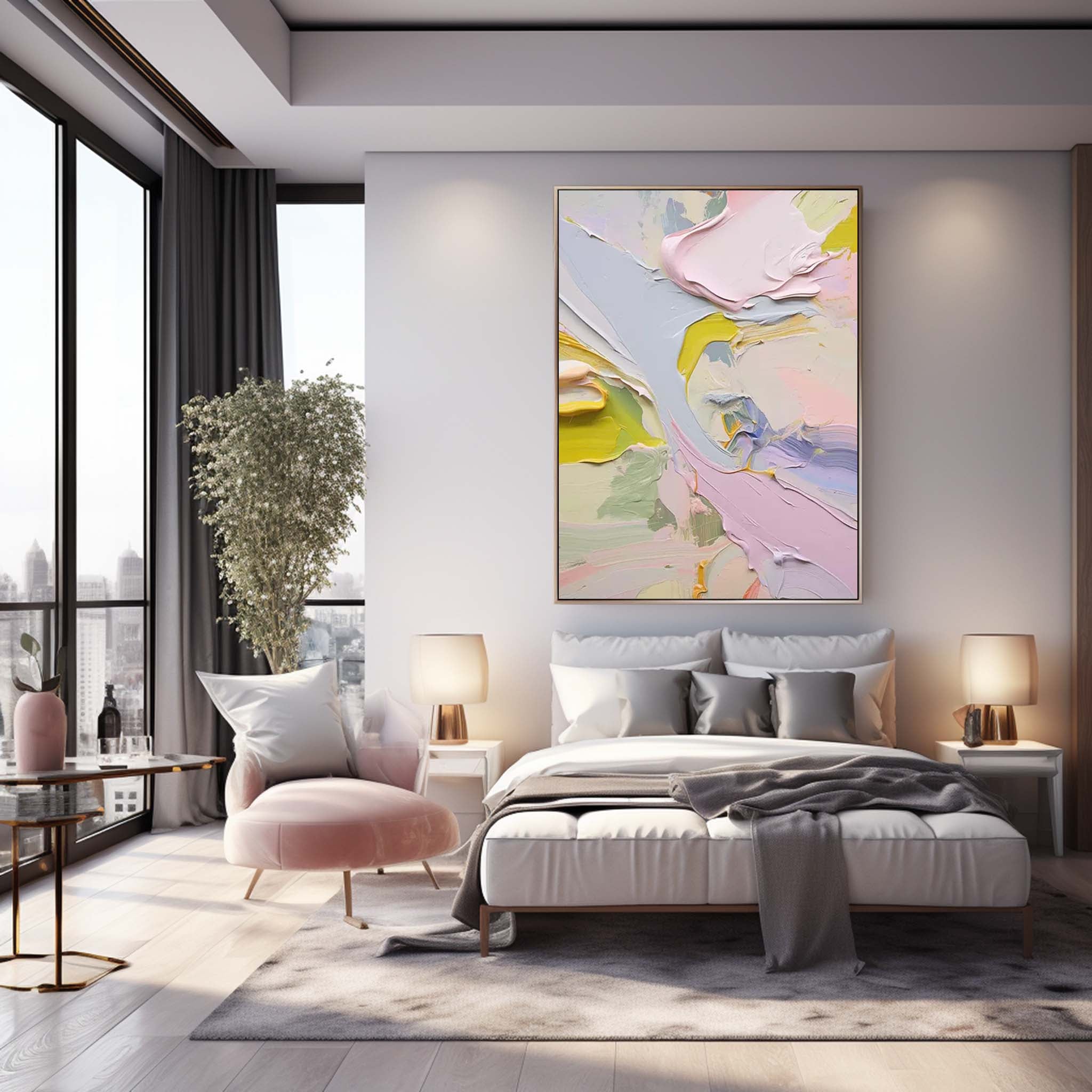 Wallart Abstract Canvas Art #AB308