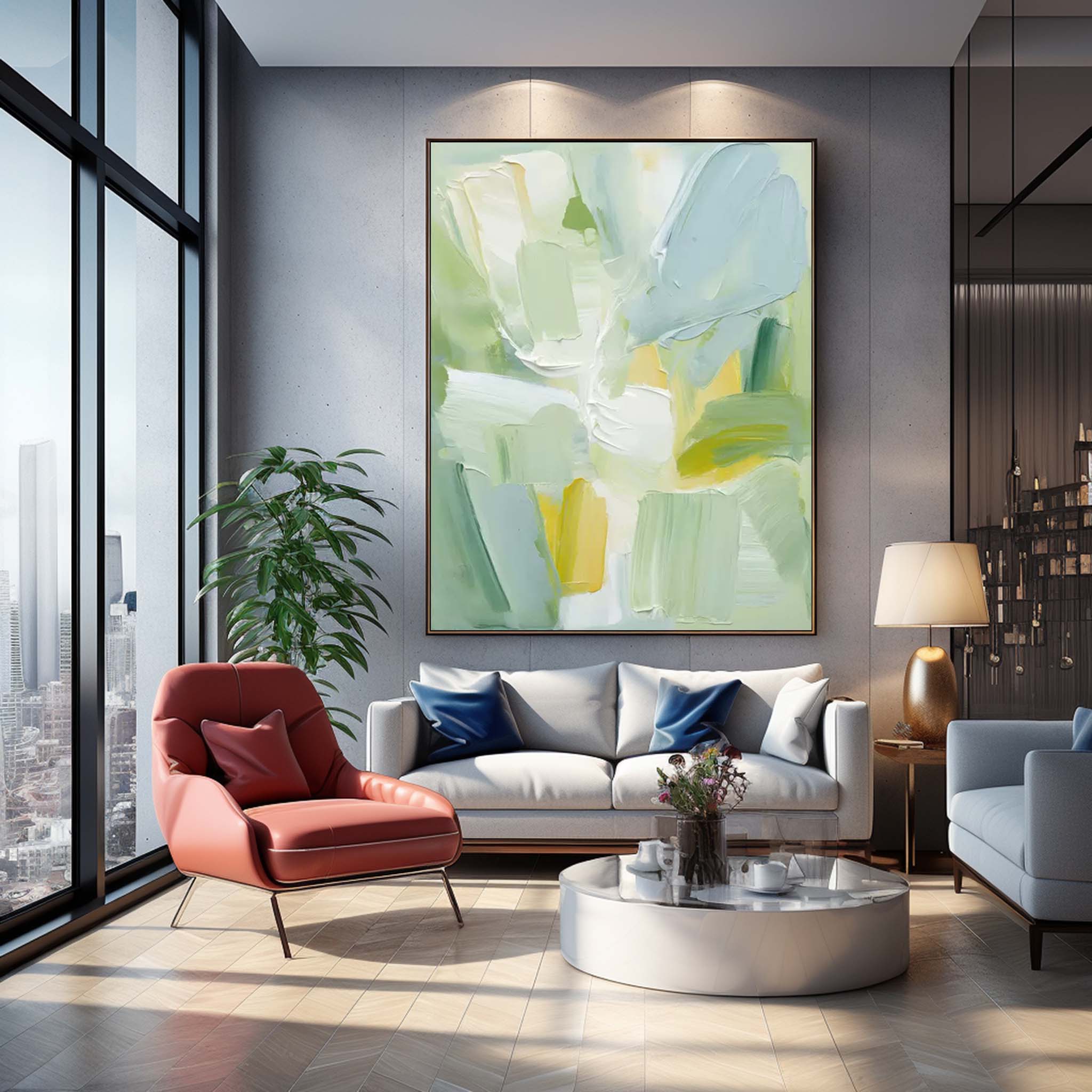 Wallart Abstract Canvas Art #AB304