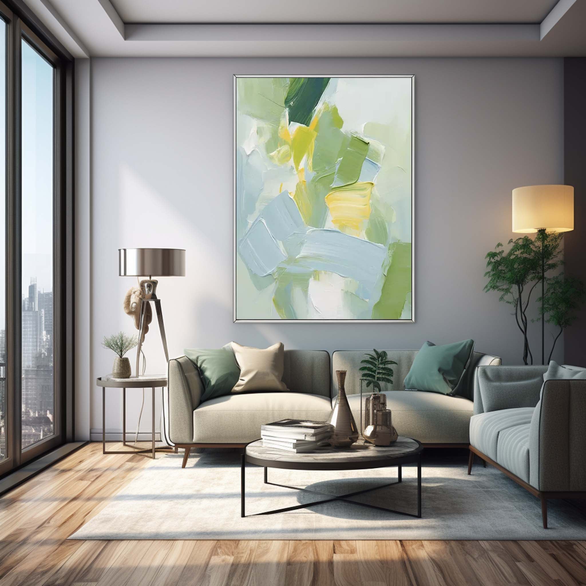 Wallart Abstract Canvas Art #AB303