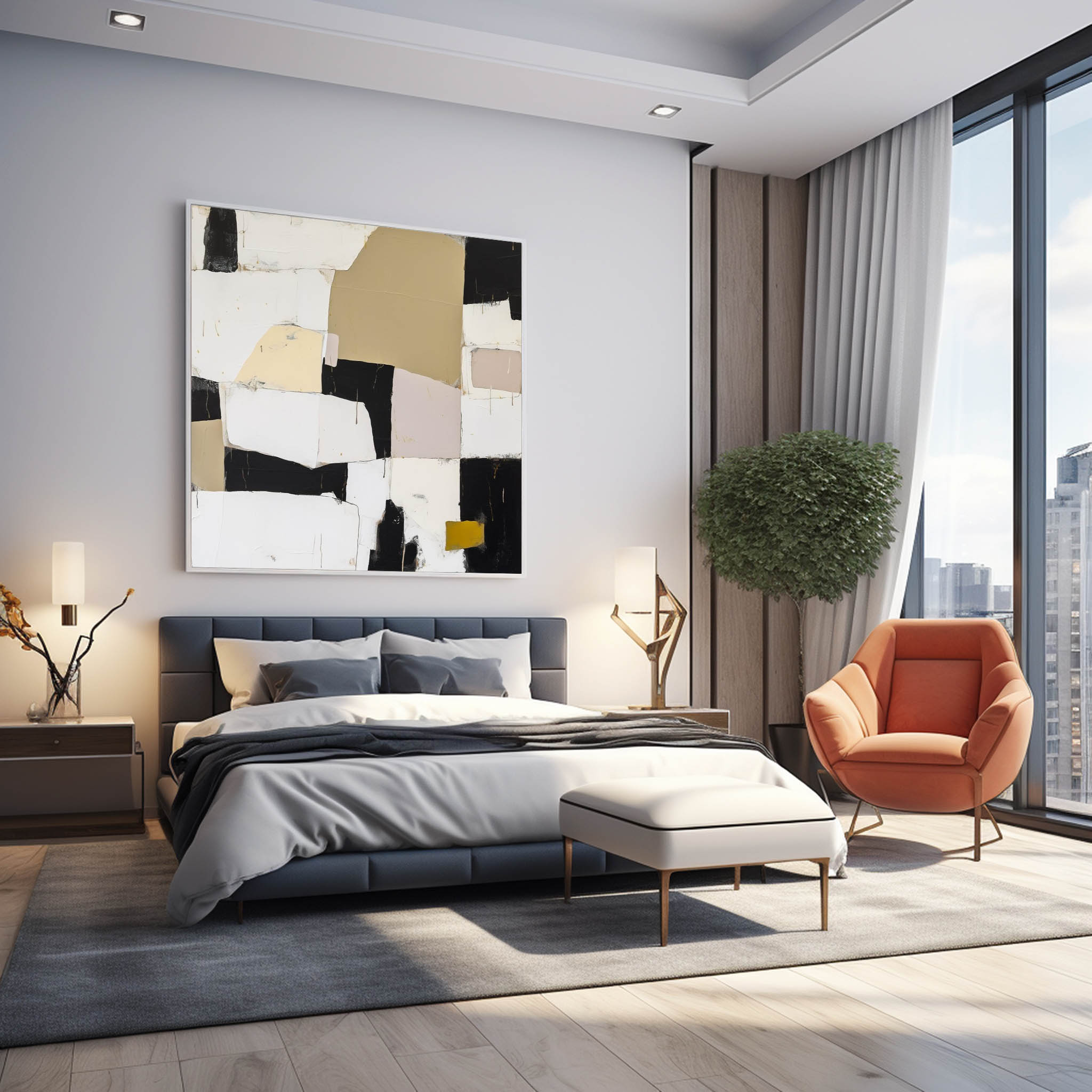 Wallart Abstract Canvas Art #AB329