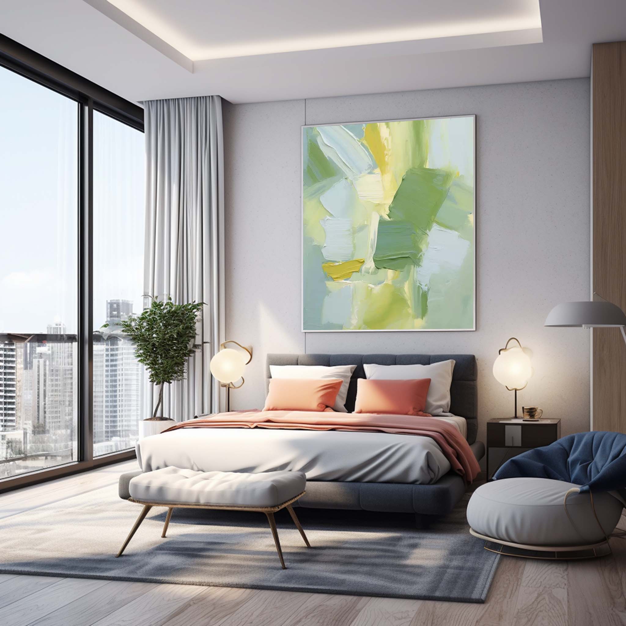 Wallart Abstract Canvas Art #AB305