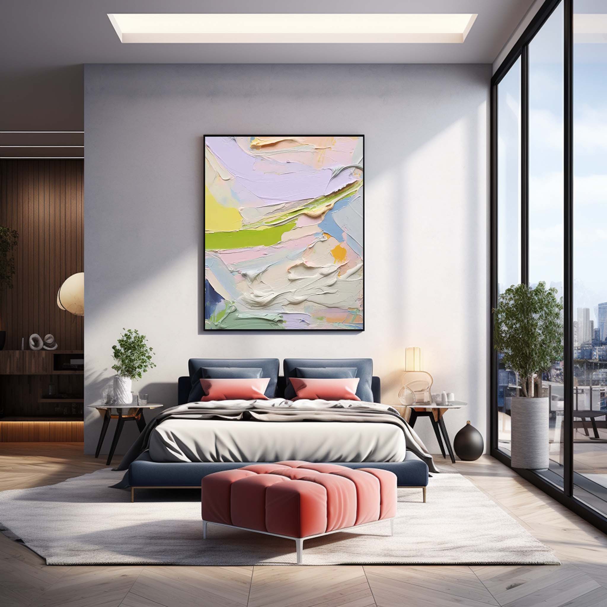 Wallart Abstract Canvas Art #AB307