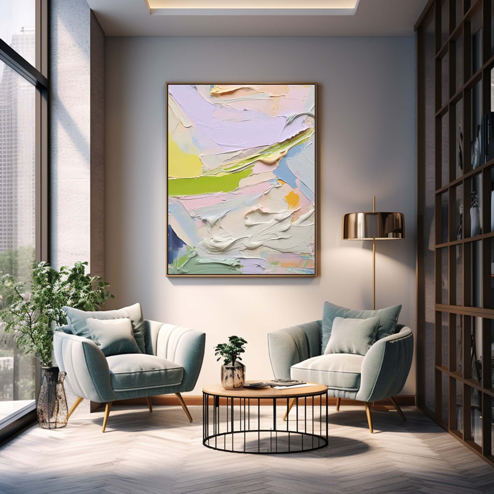 Wallart Abstract Canvas Art #AB307