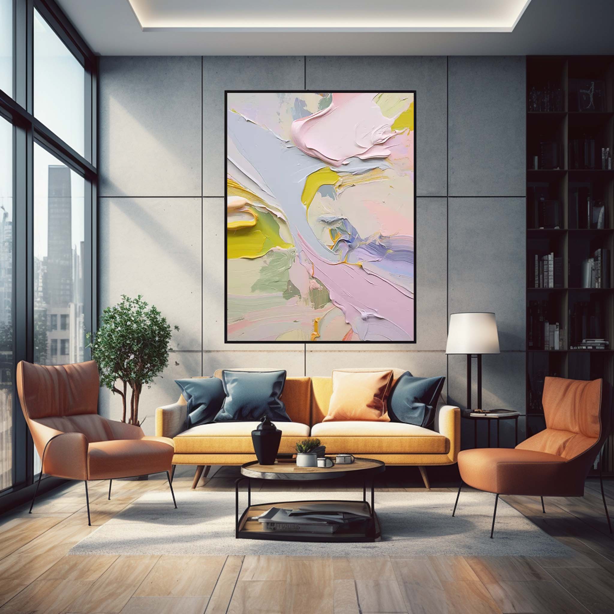 Wallart Abstract Canvas Art #AB308