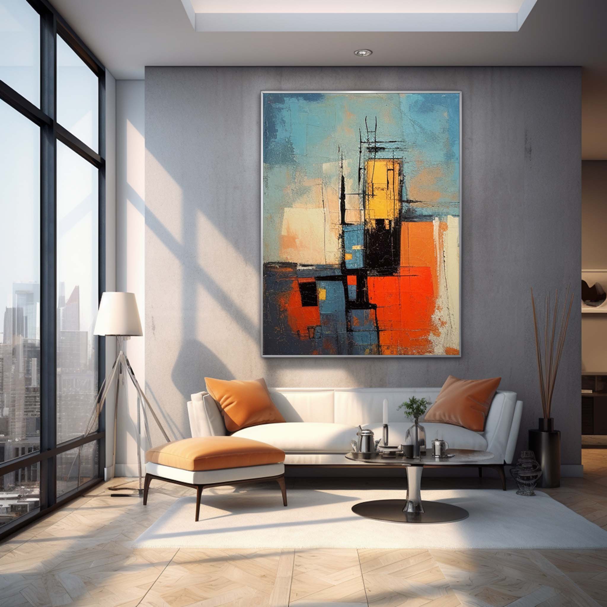 Wallart Abstract Canvas Art #AB315