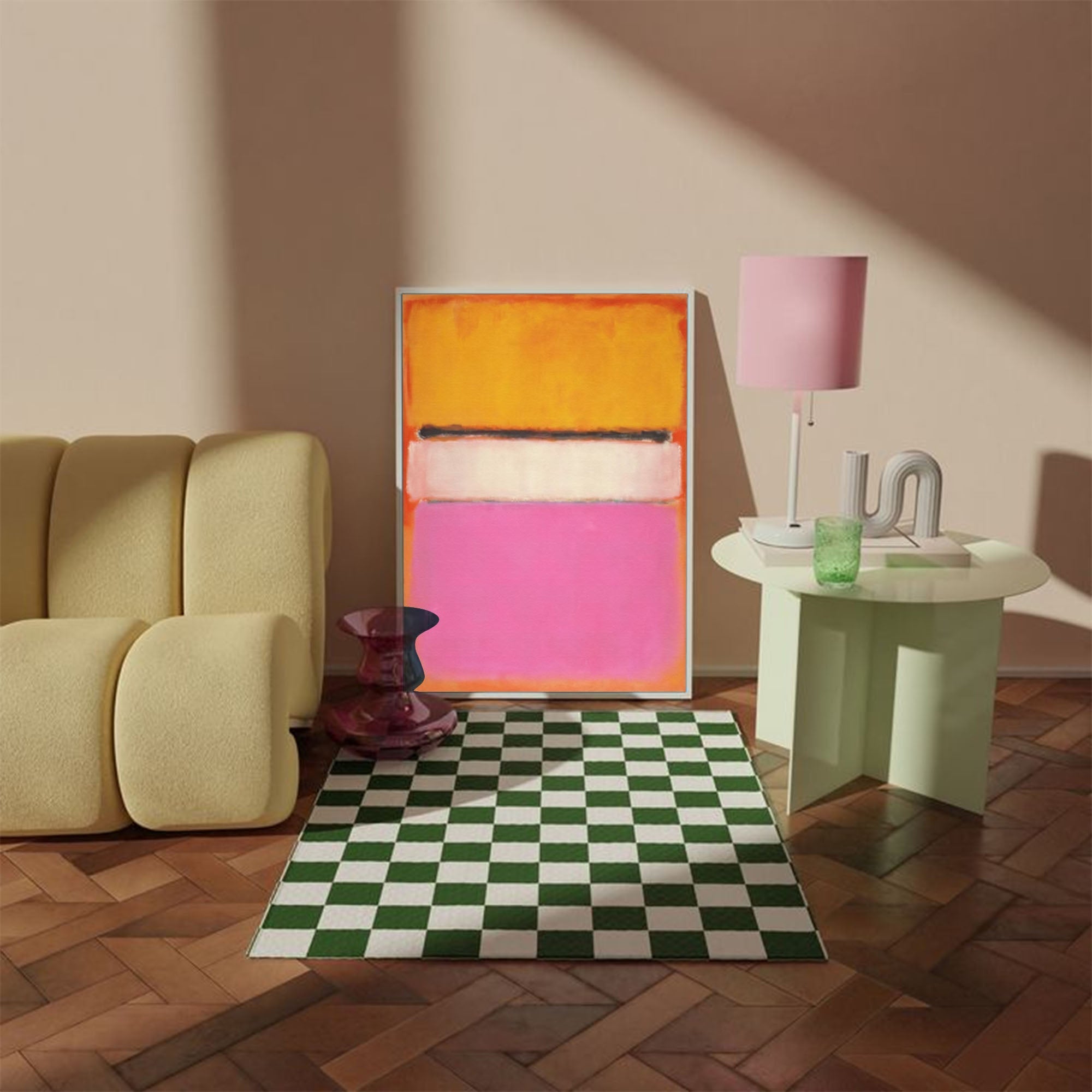 Wallart Vibrant Blocks: Bold Abstract Harmony