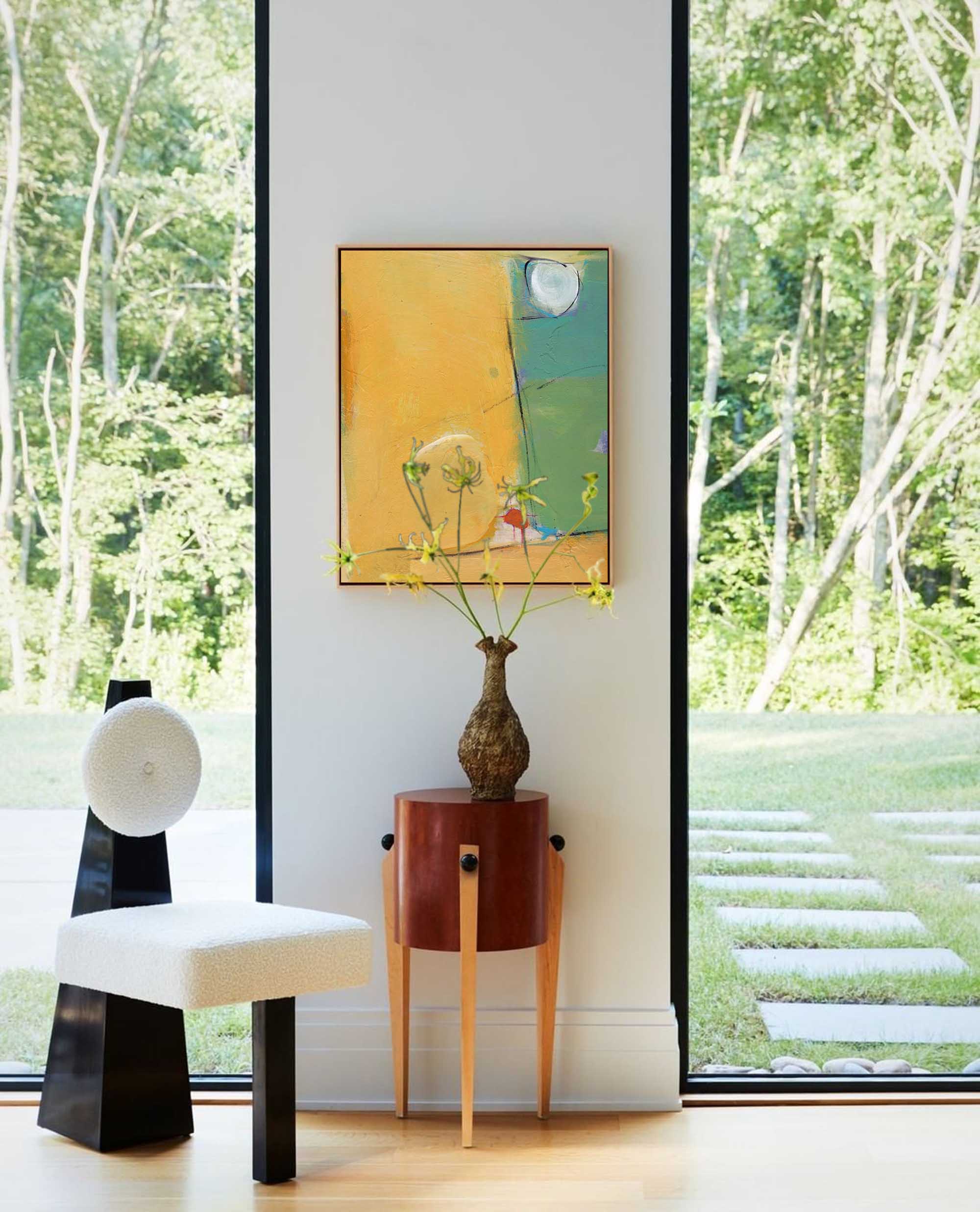 Wallart Minimalist Abstract Pastel Canvas Art