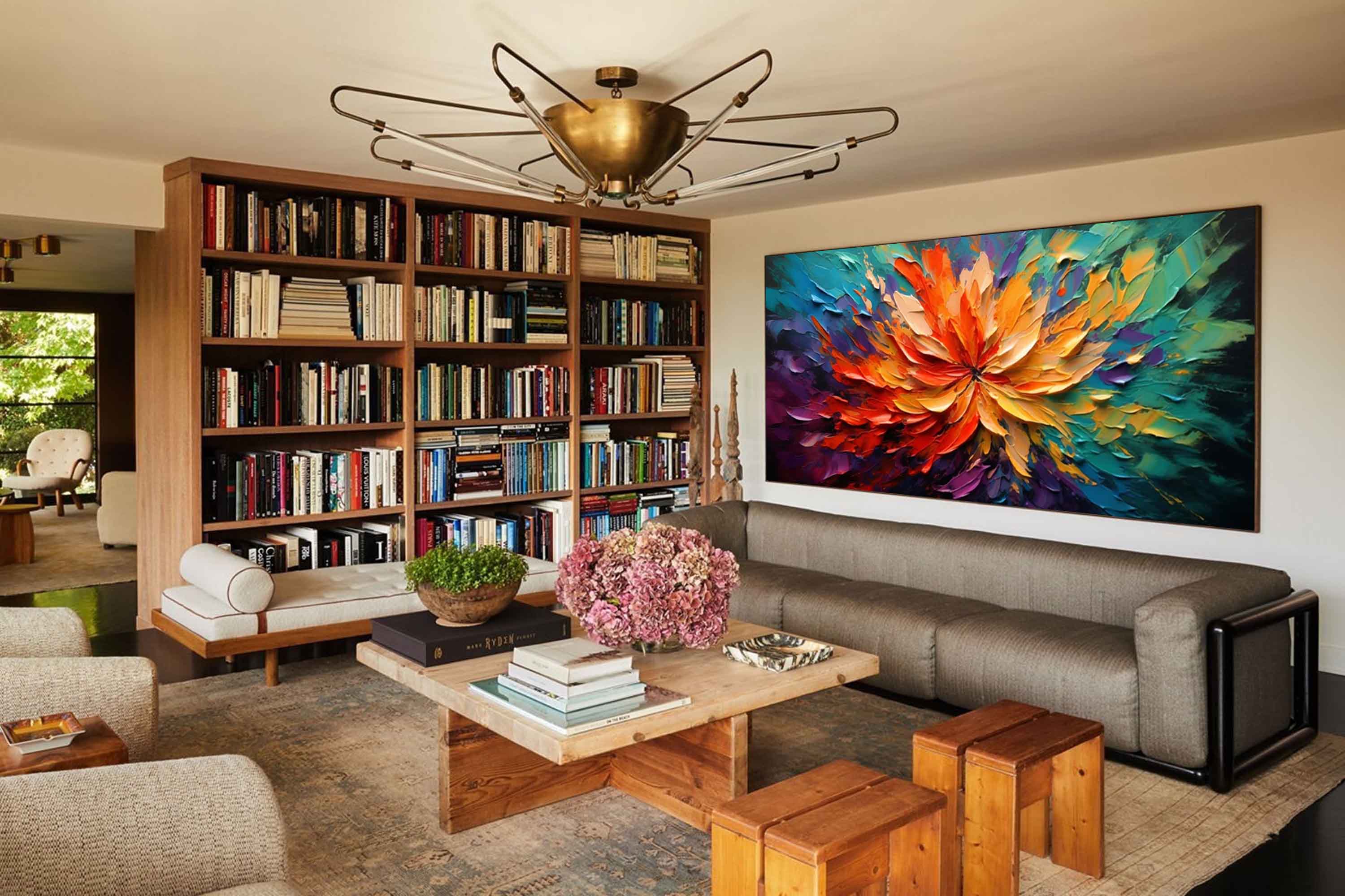 Wallart Fiery Bloom of Vibrant Colors