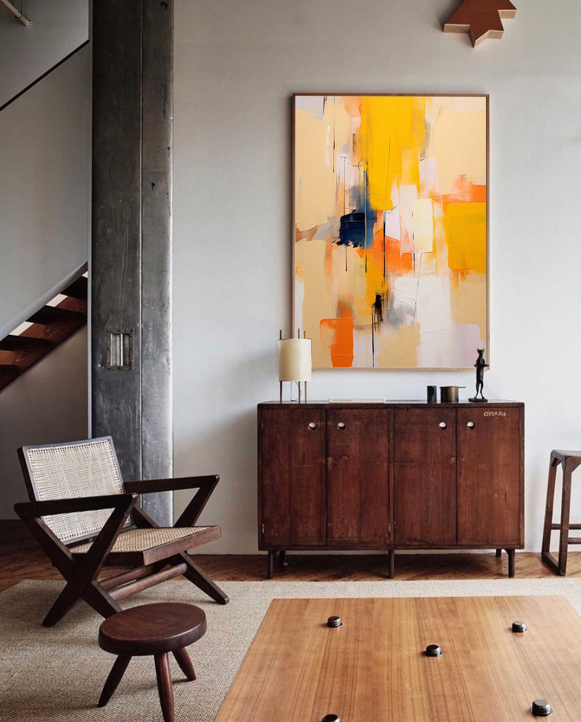 Wallart Radiant Hues in Abstract Layers