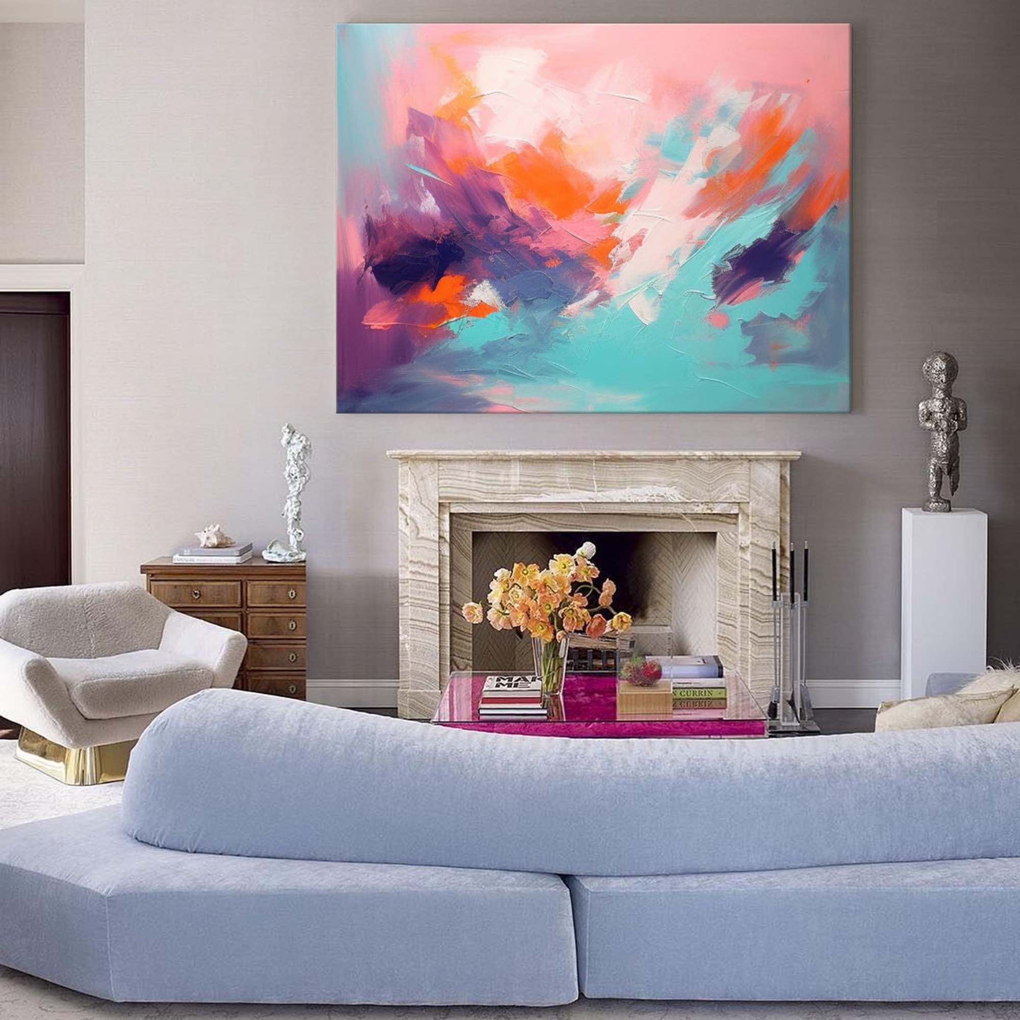 Wallart Serene Dusk Abstract Expression