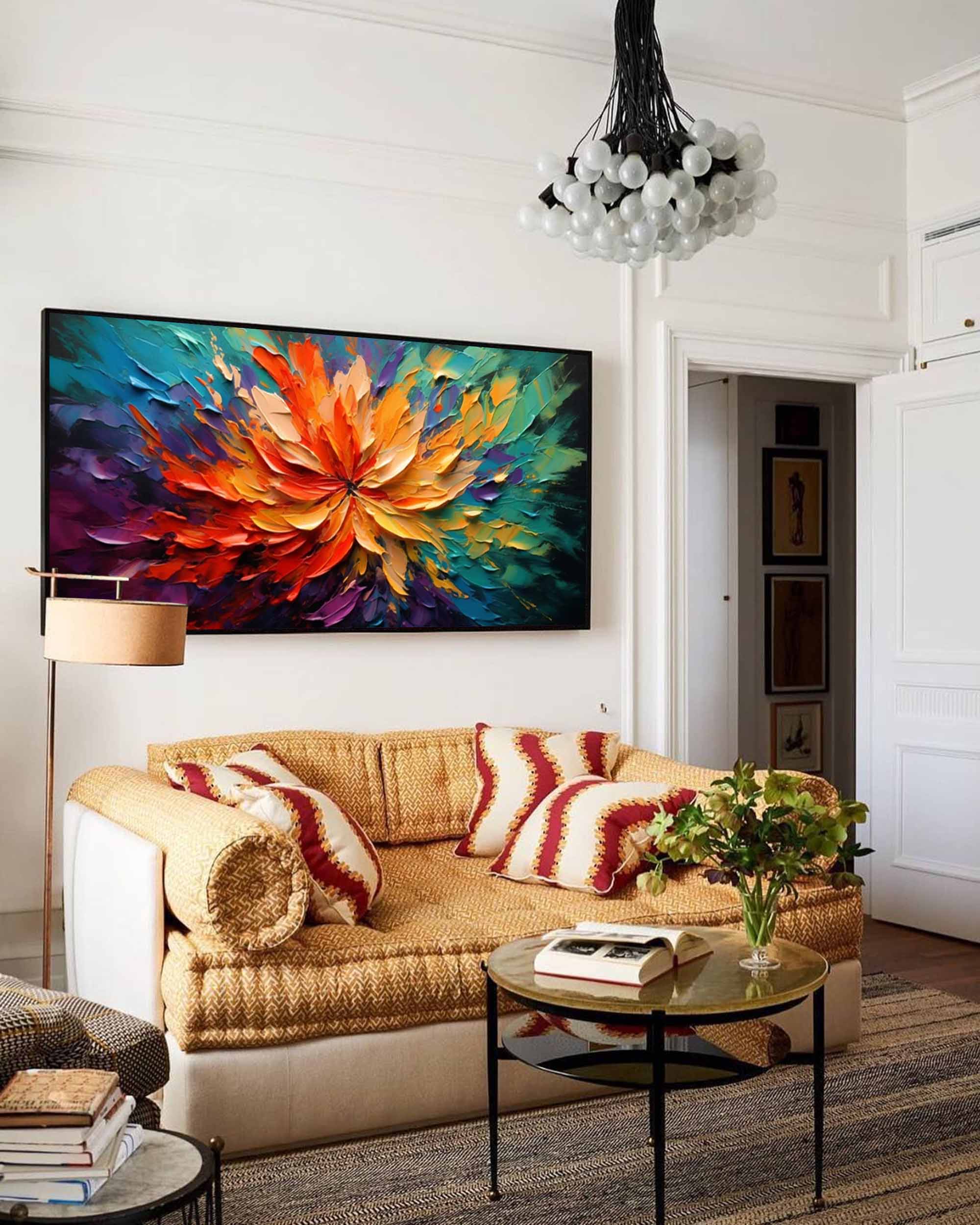 Wallart Fiery Bloom of Vibrant Colors