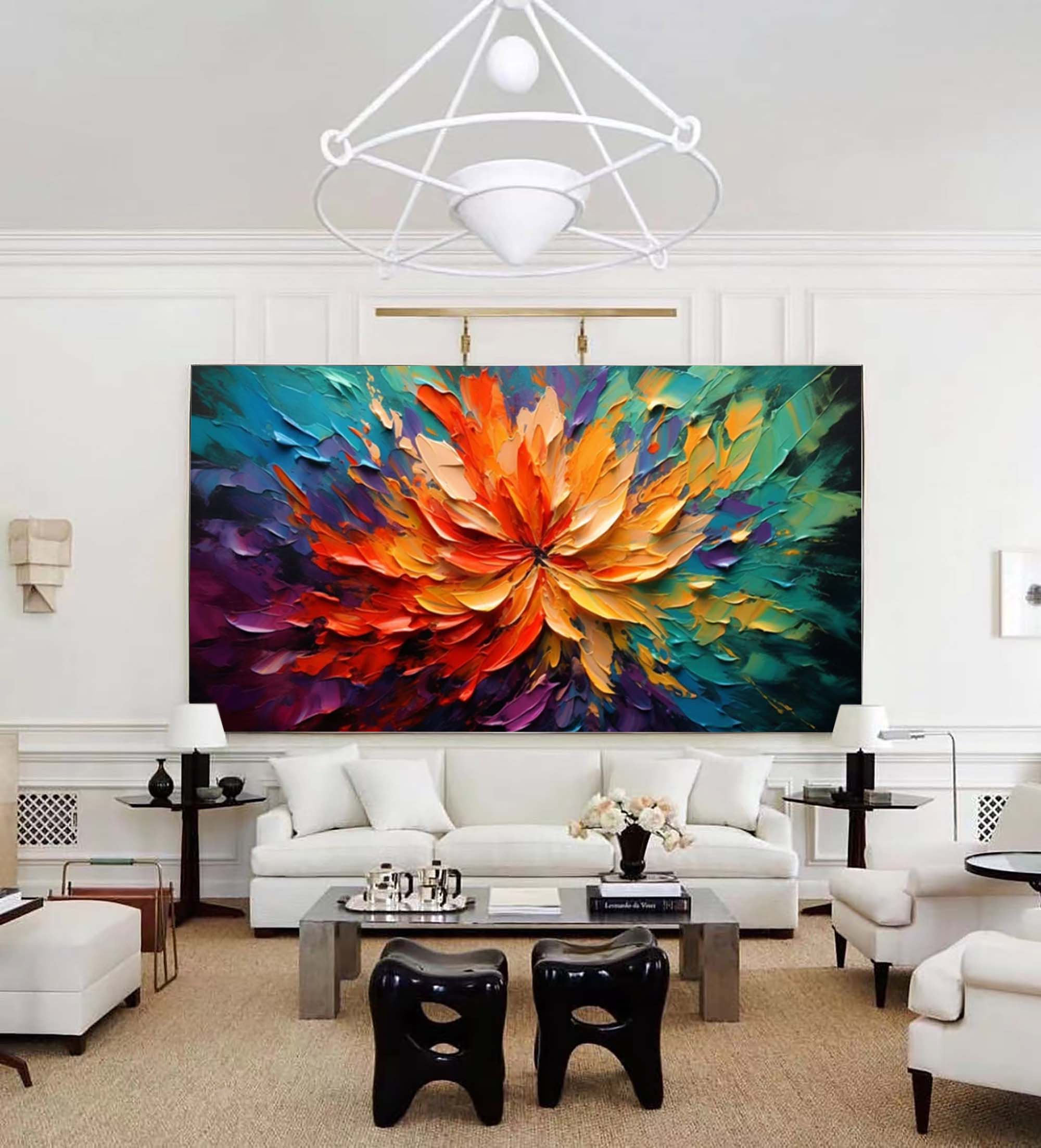 Wallart Fiery Bloom of Vibrant Colors