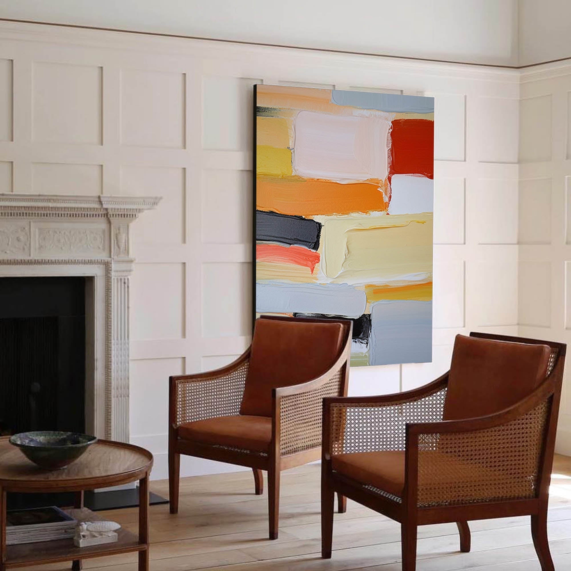 Wallart Bold Abstract Block Color Art