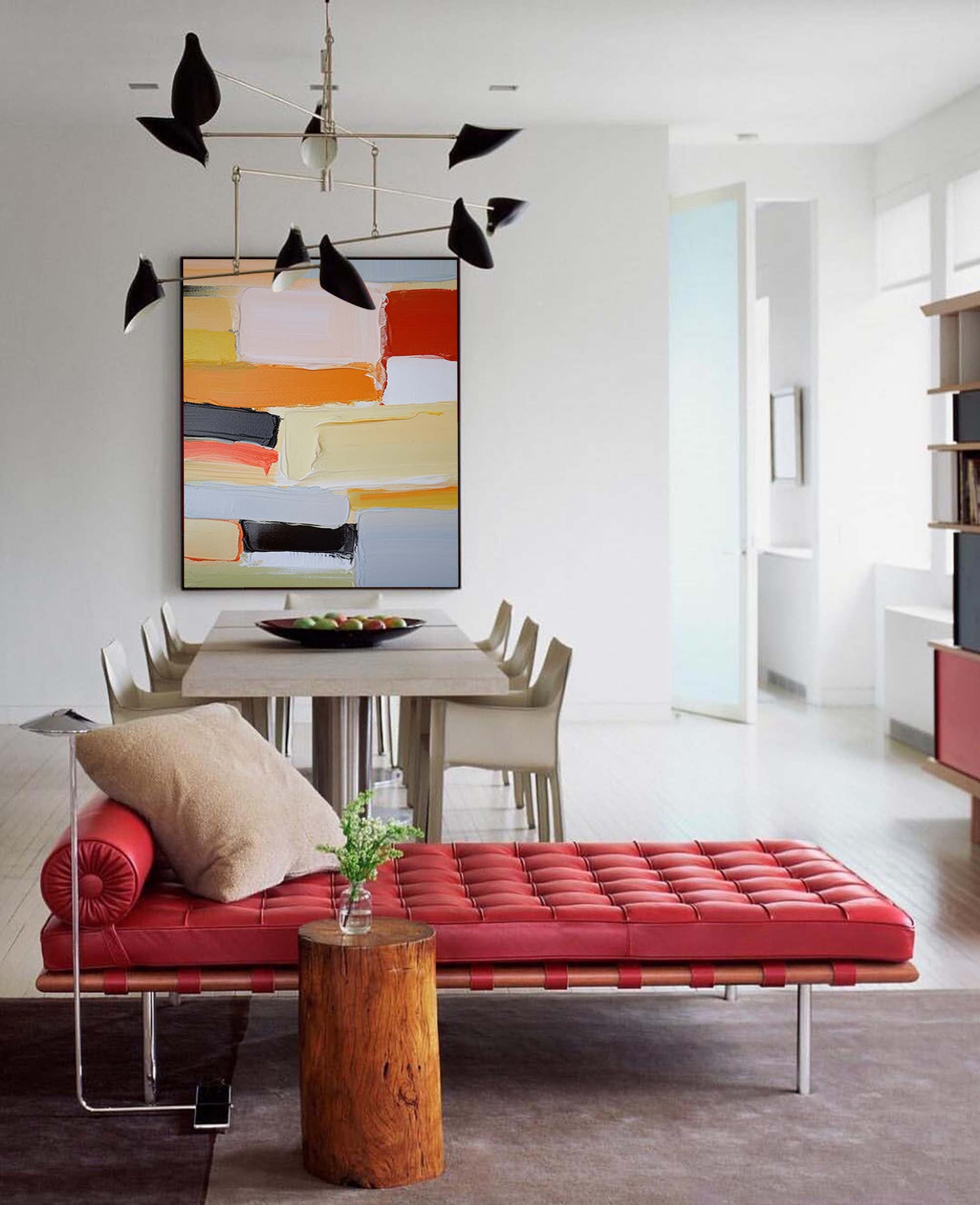 Wallart Bold Abstract Block Color Art