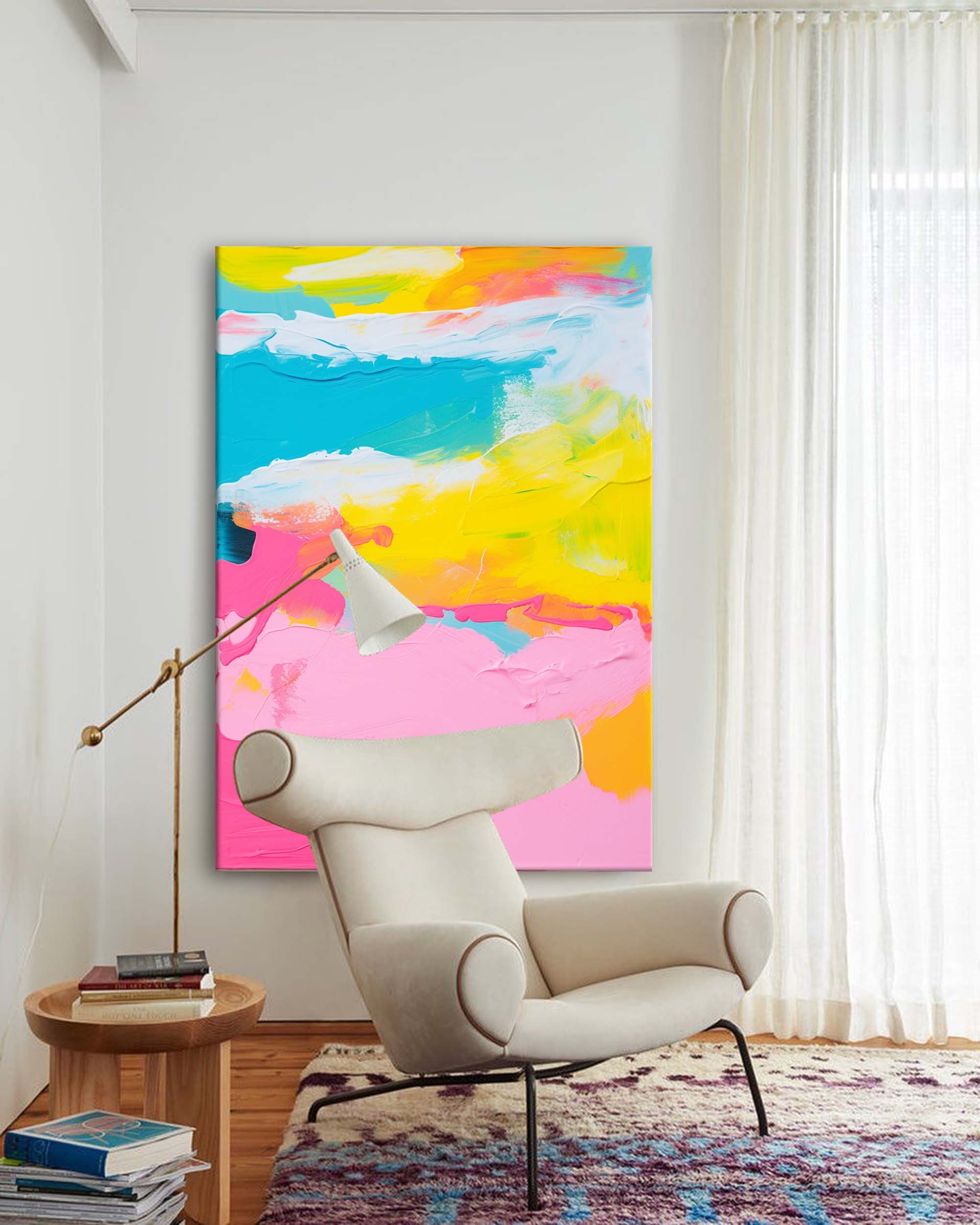 Wallart Sunny Daydream Abstract Canvas