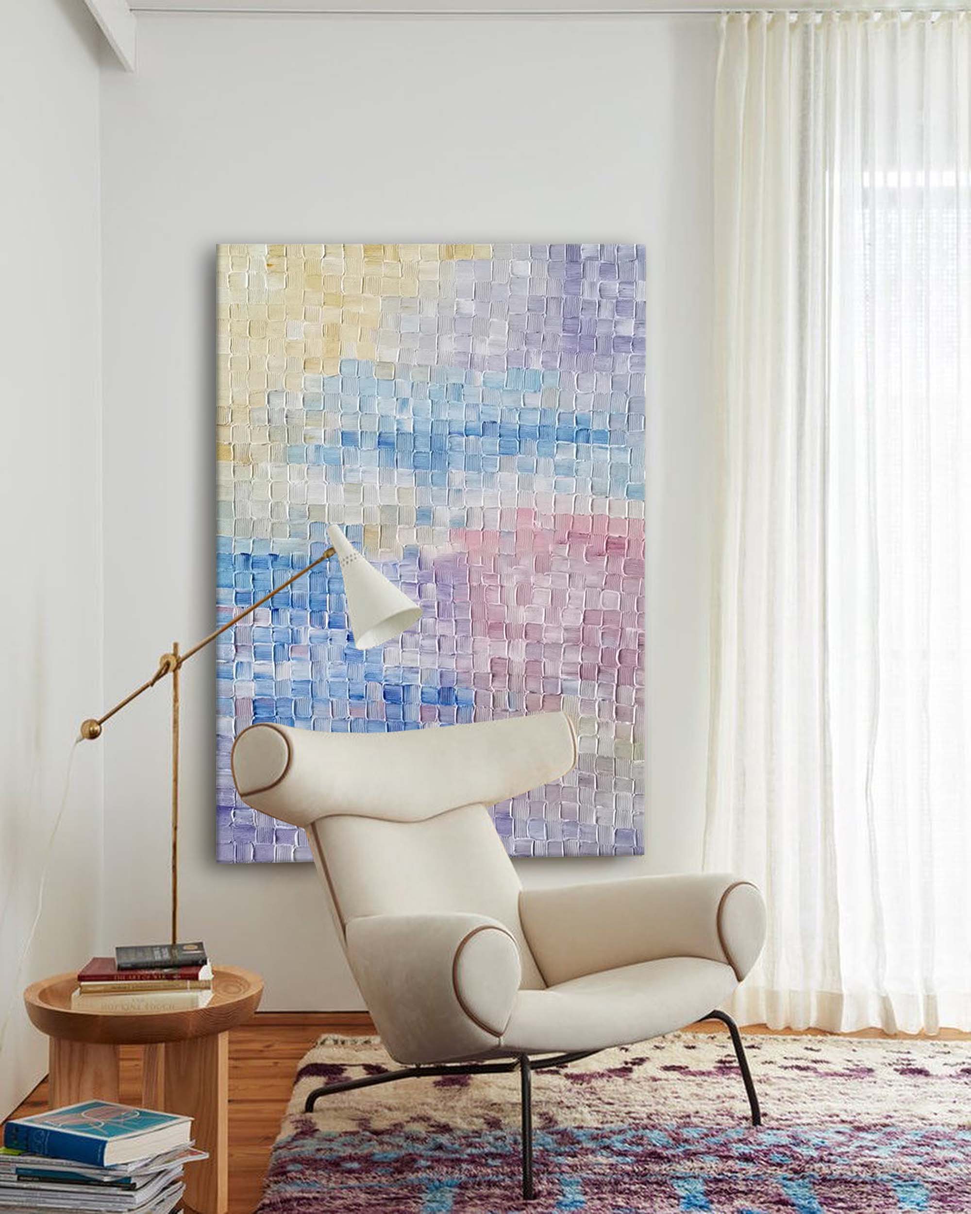 Wallart Textured Pastel Dream Abstract Art