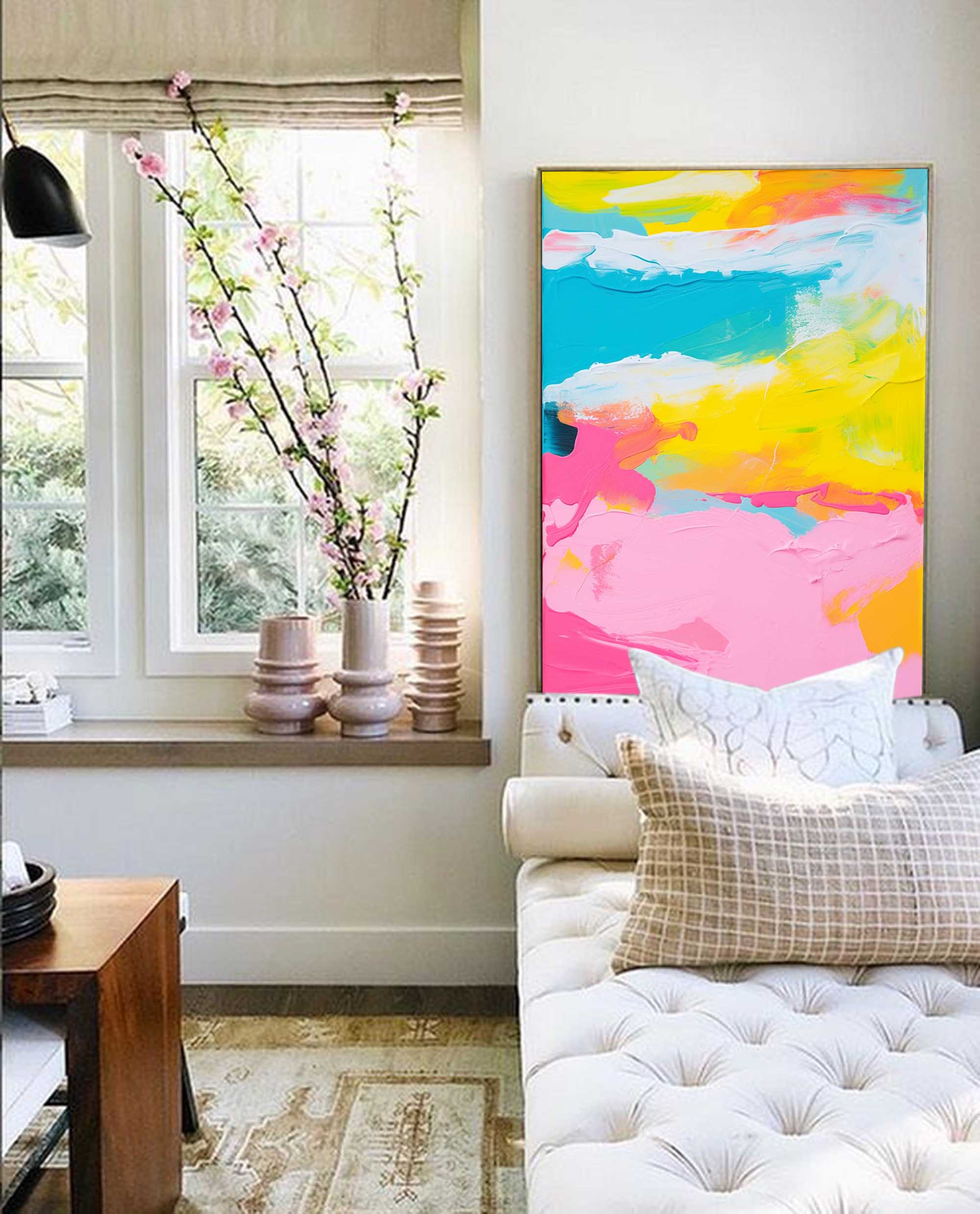 Wallart Sunny Daydream Abstract Canvas