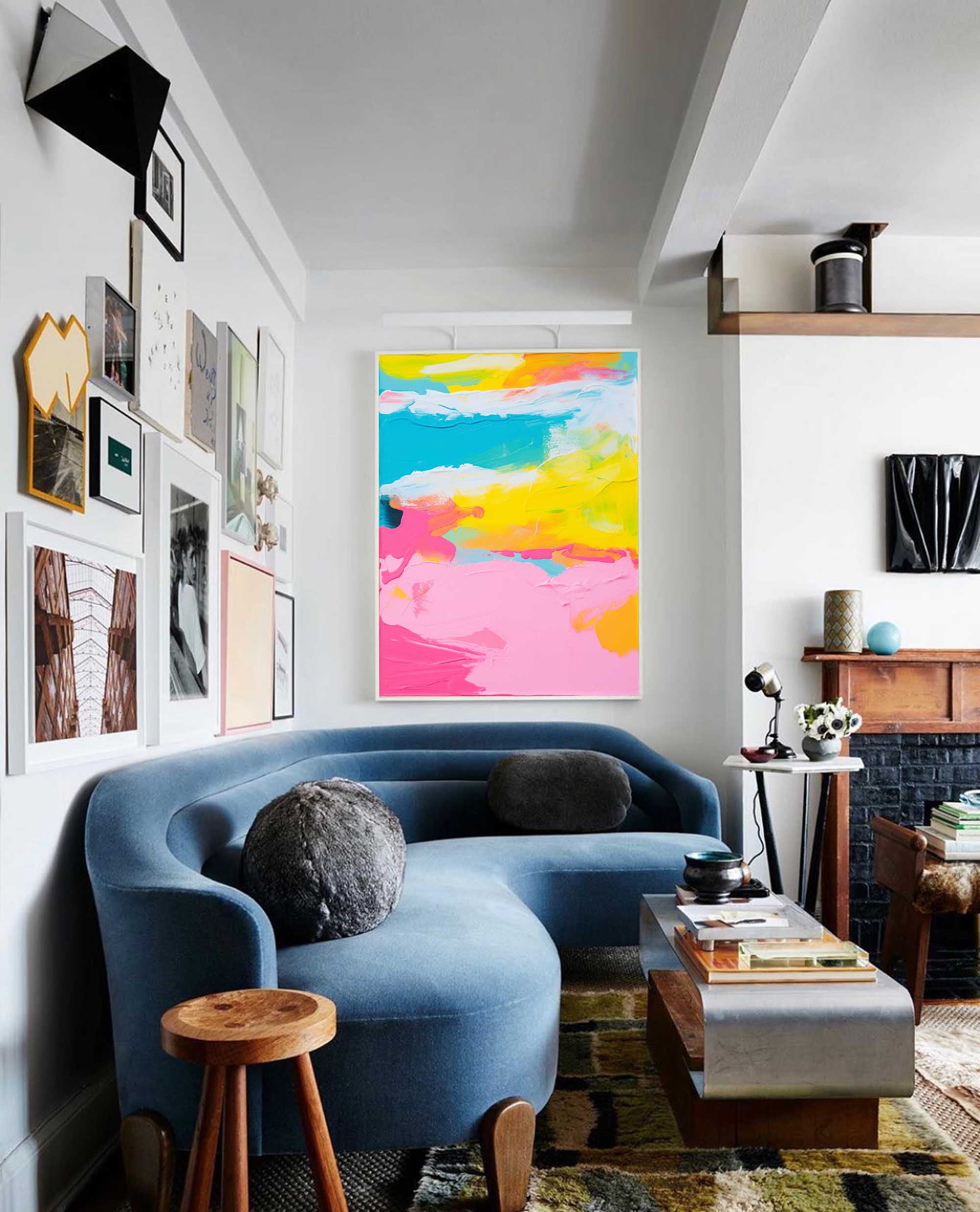 Wallart Sunny Daydream Abstract Canvas