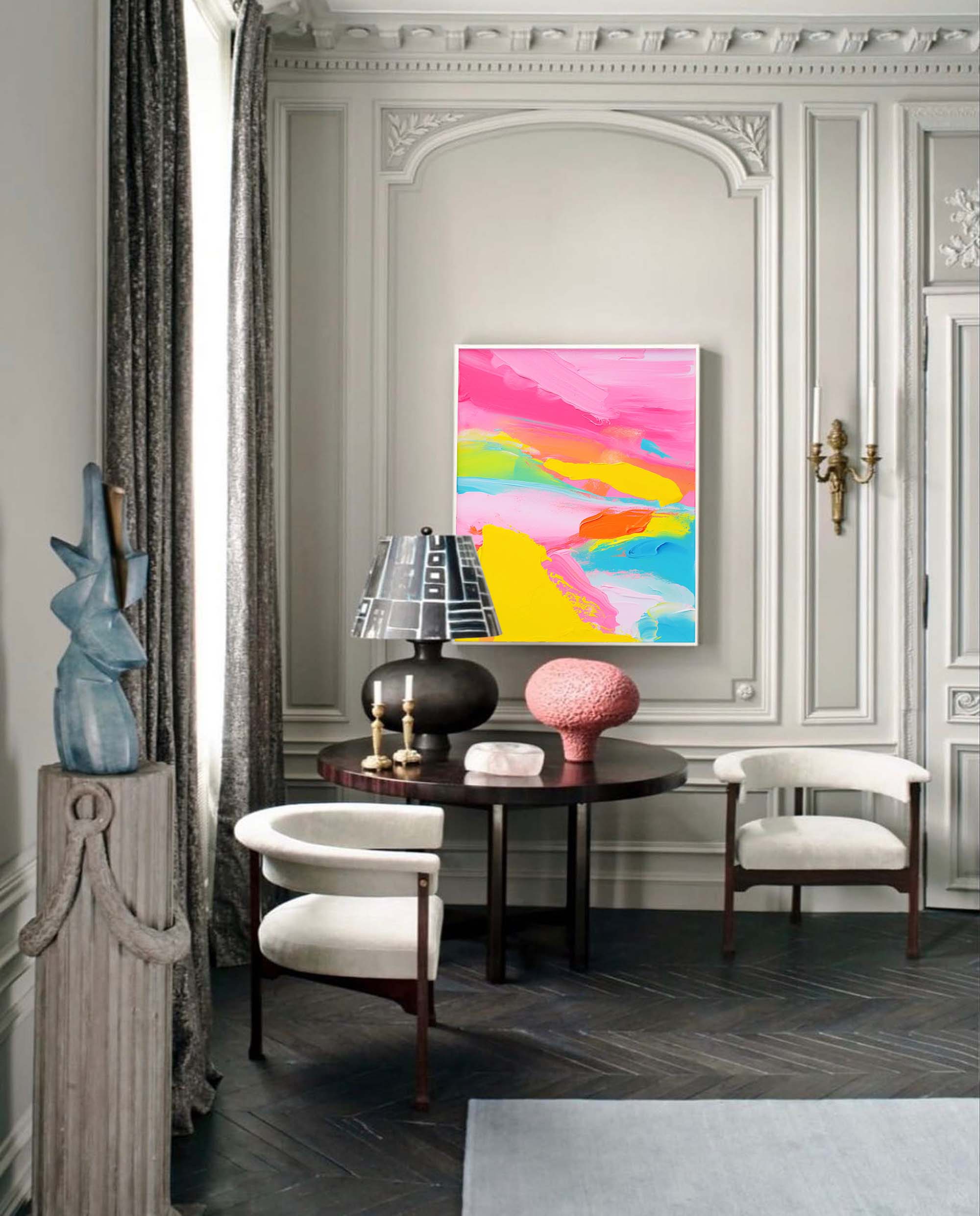 Wallart Joyful Horizon Abstract Canvas