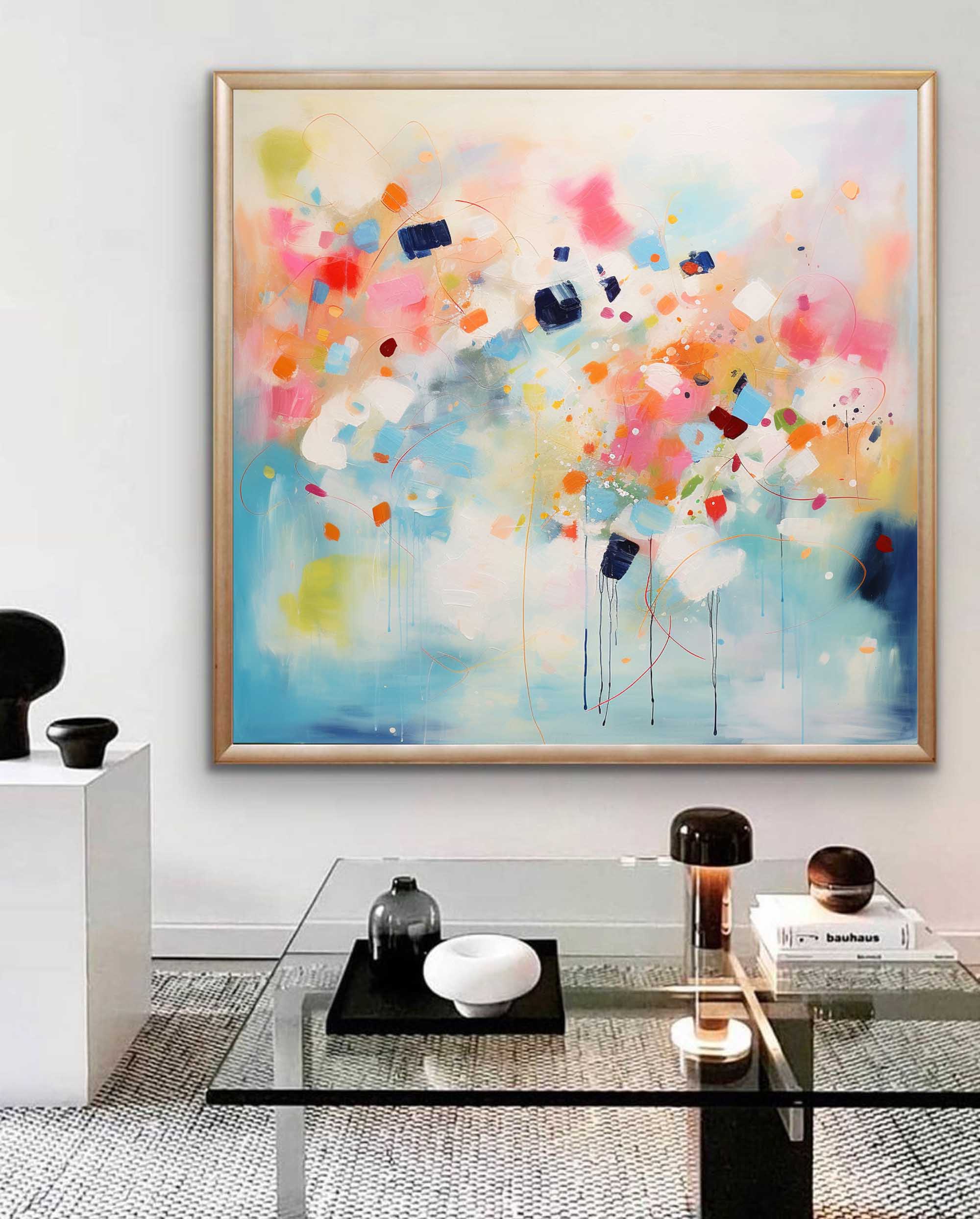 Wallart Playful Abstract Color Burst Art