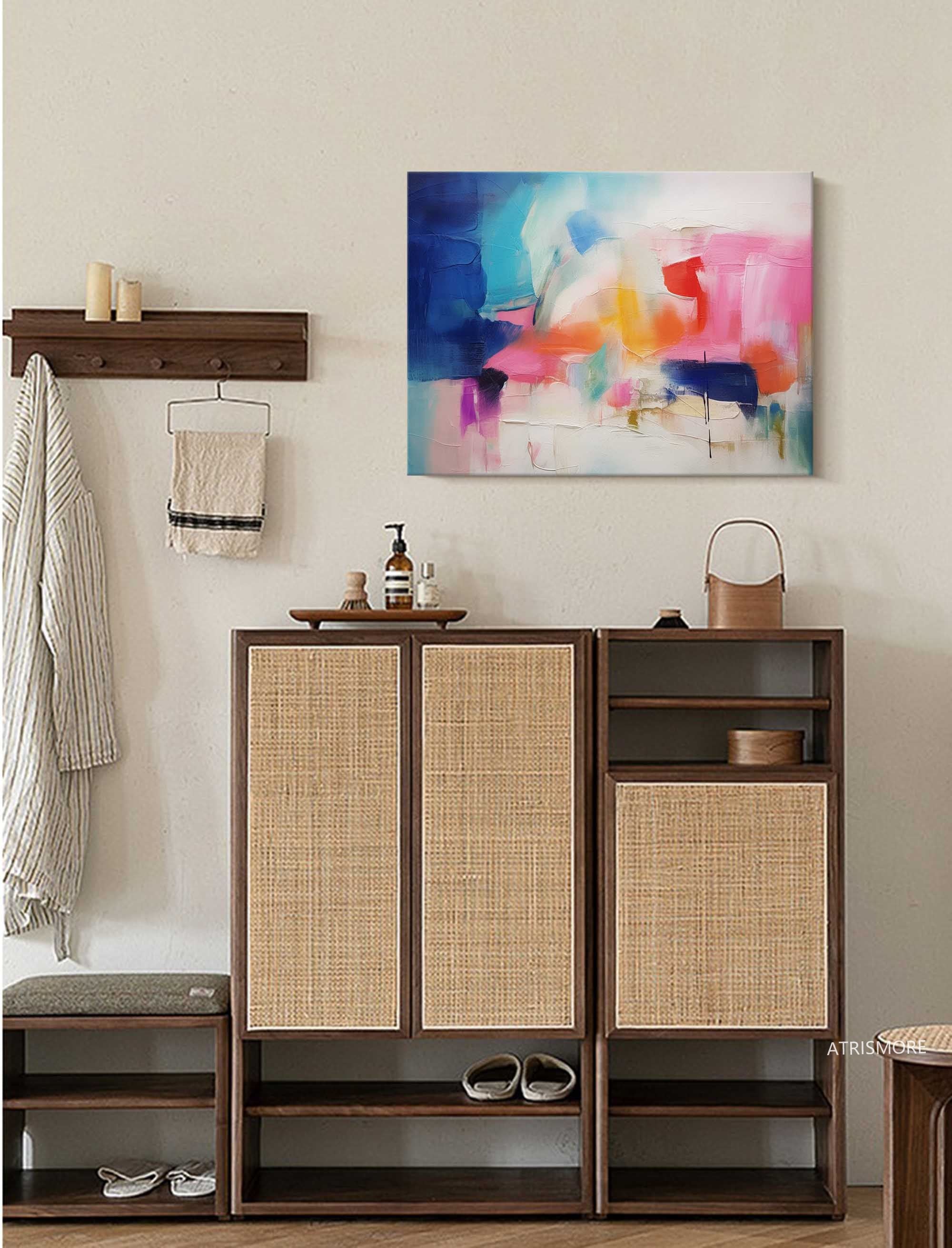 Wallart Bold Abstract Color Block Art