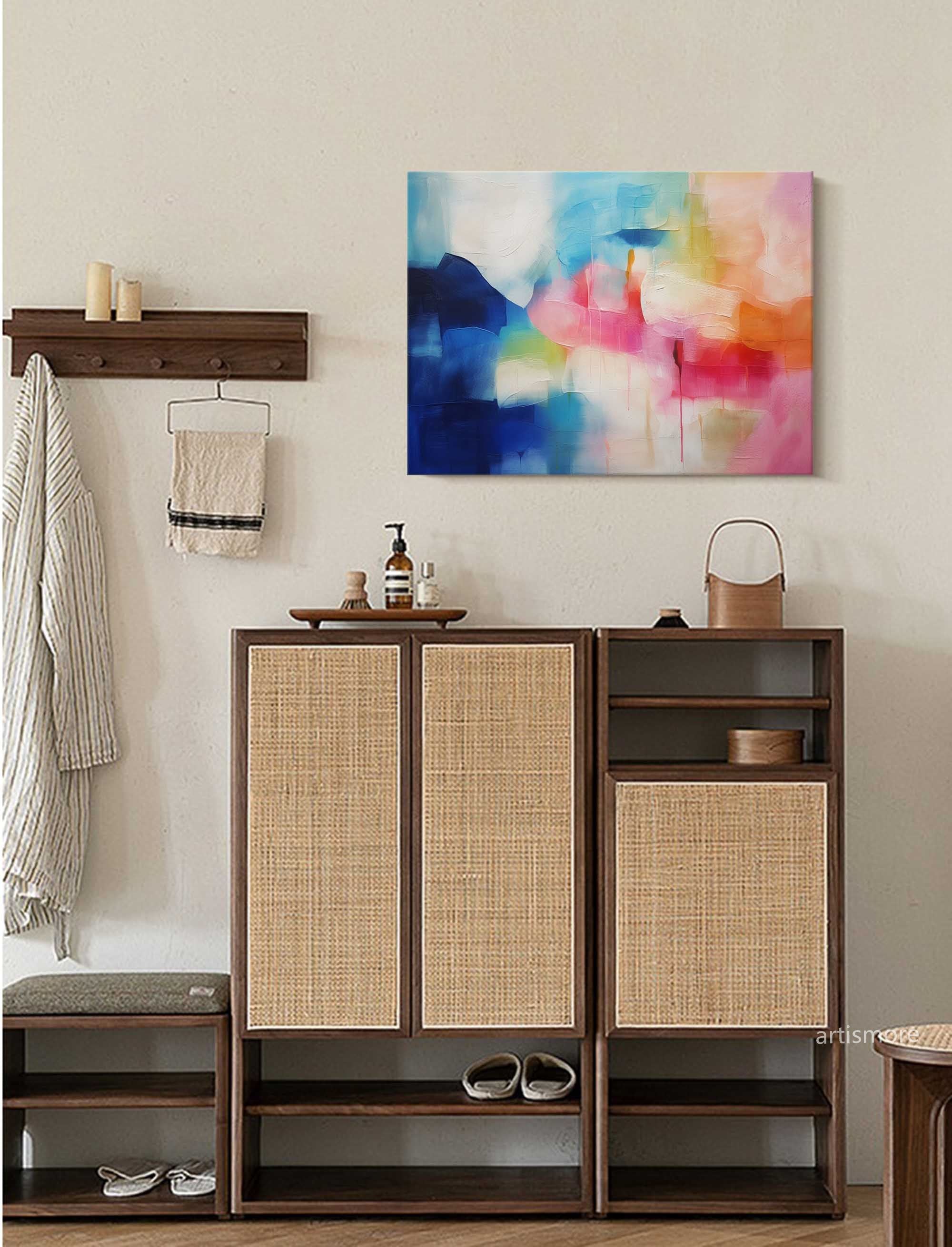 Wallart Vibrant Color Blend Abstract Art
