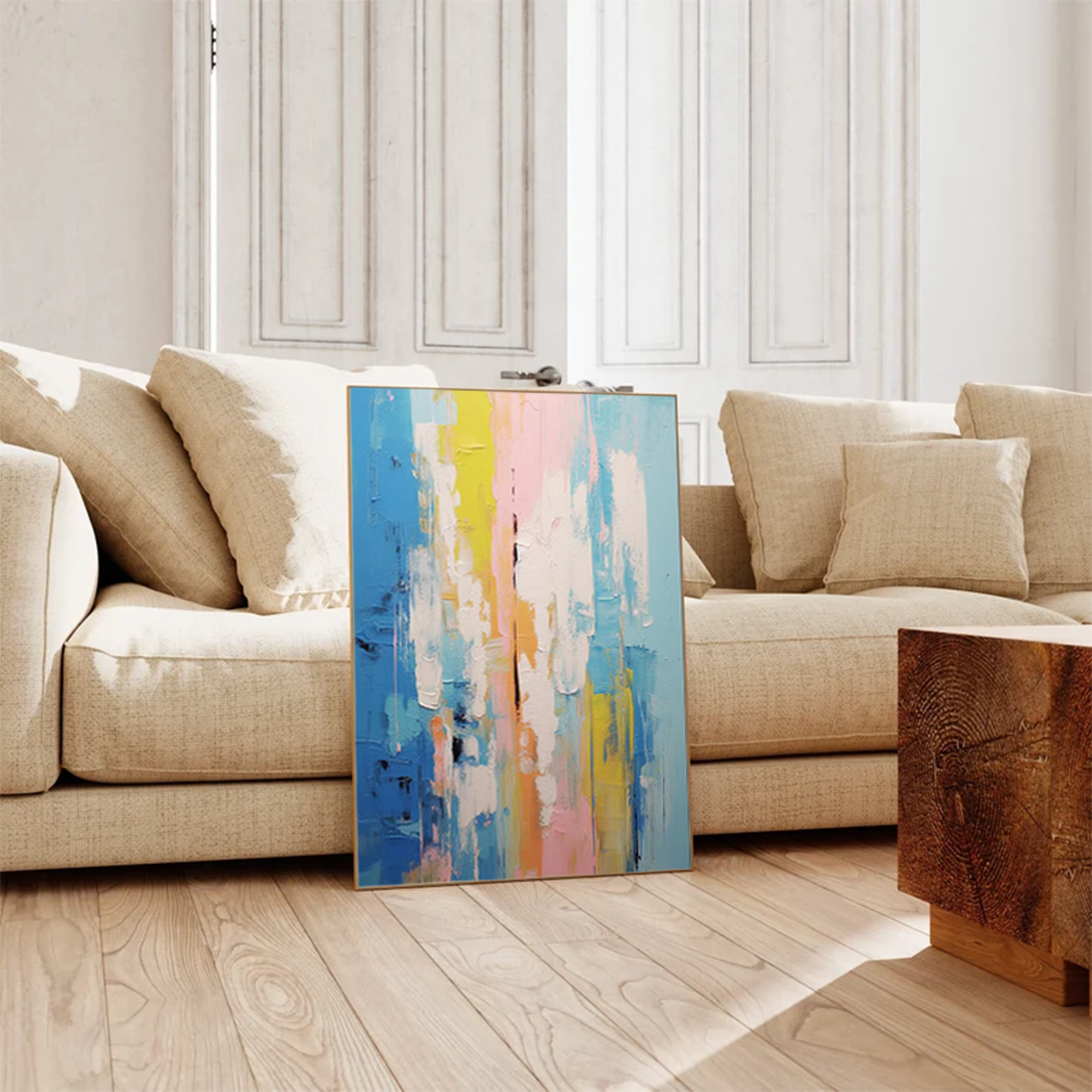 Wallart Flowing Hues: Abstract Color Harmony