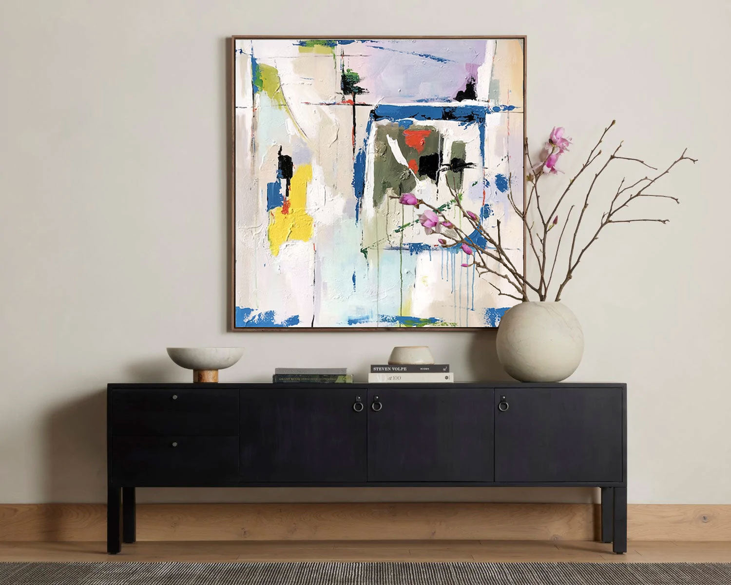 Wallart Colorful Abstract Textured Art