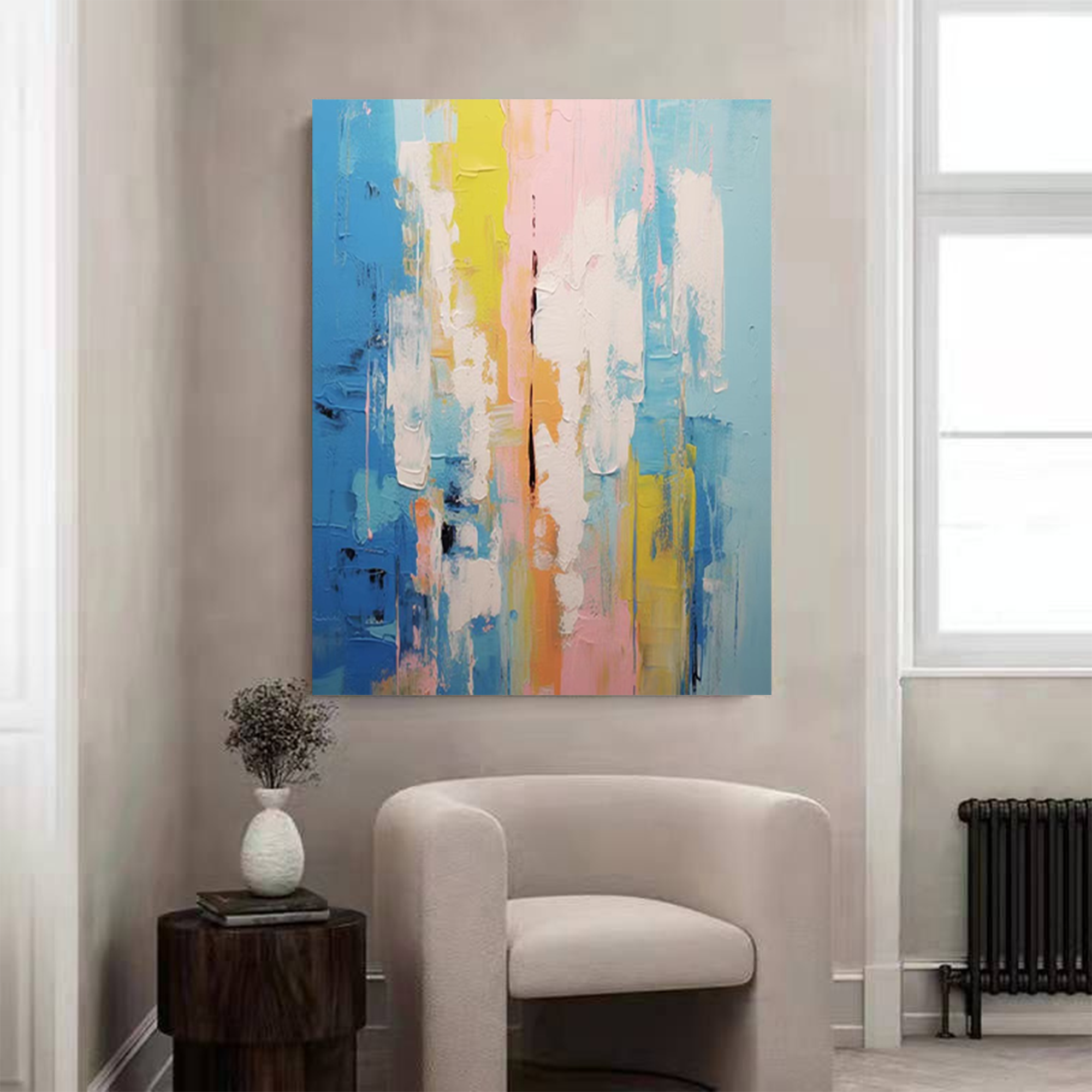 Wallart Flowing Hues: Abstract Color Harmony