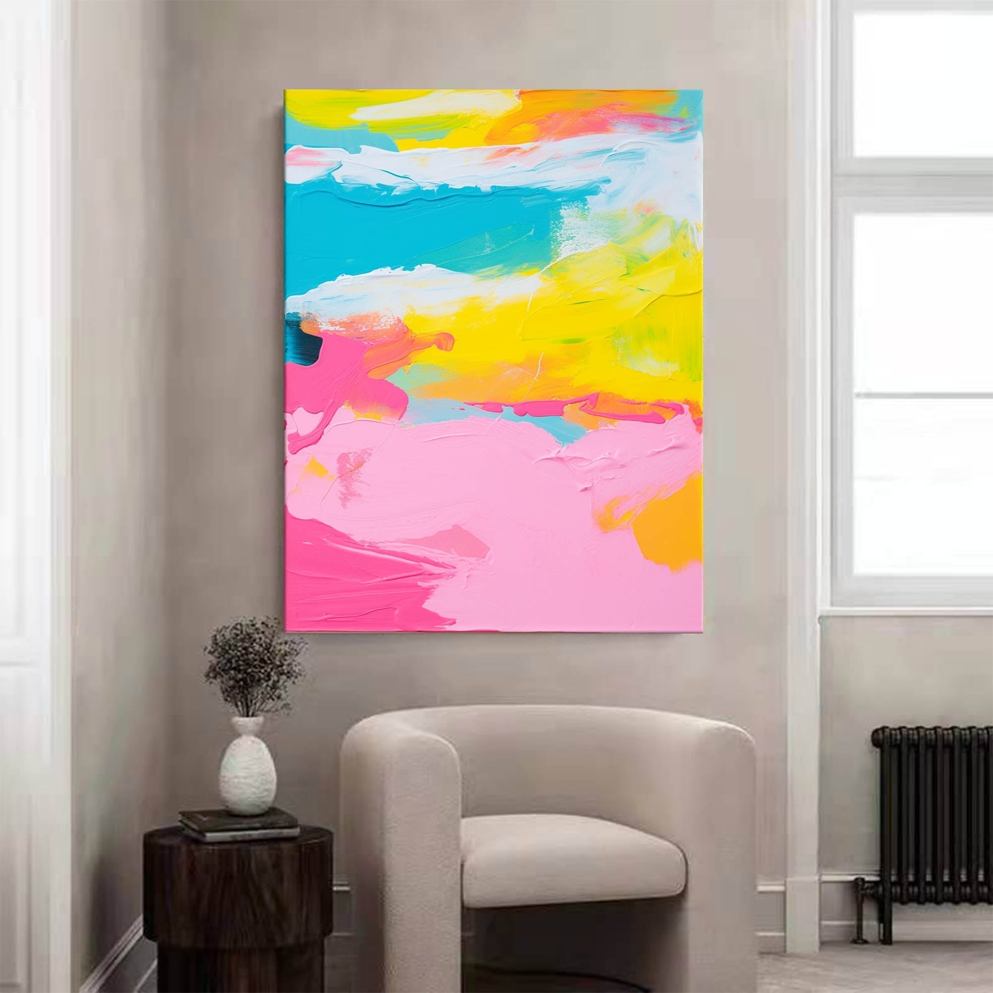 Wallart Sunny Daydream Abstract Canvas
