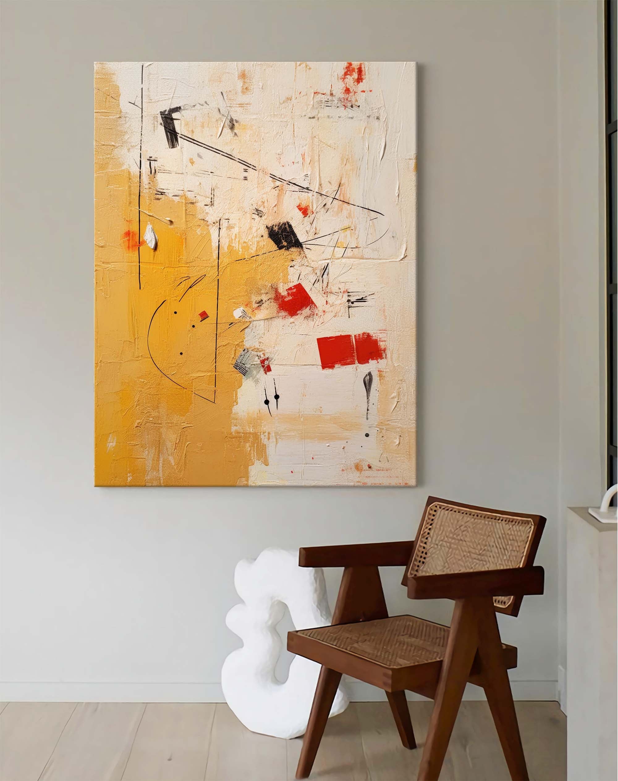 Wallart Geometric Abstract Rhythm Art