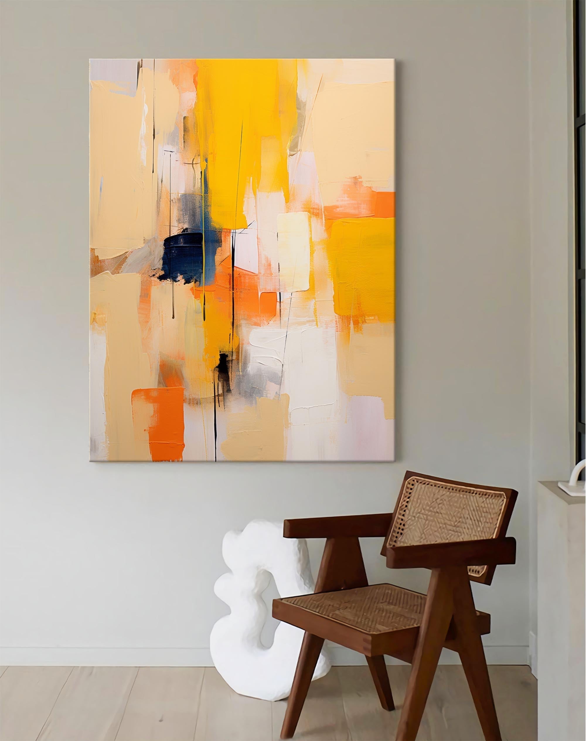 Wallart Radiant Hues in Abstract Layers