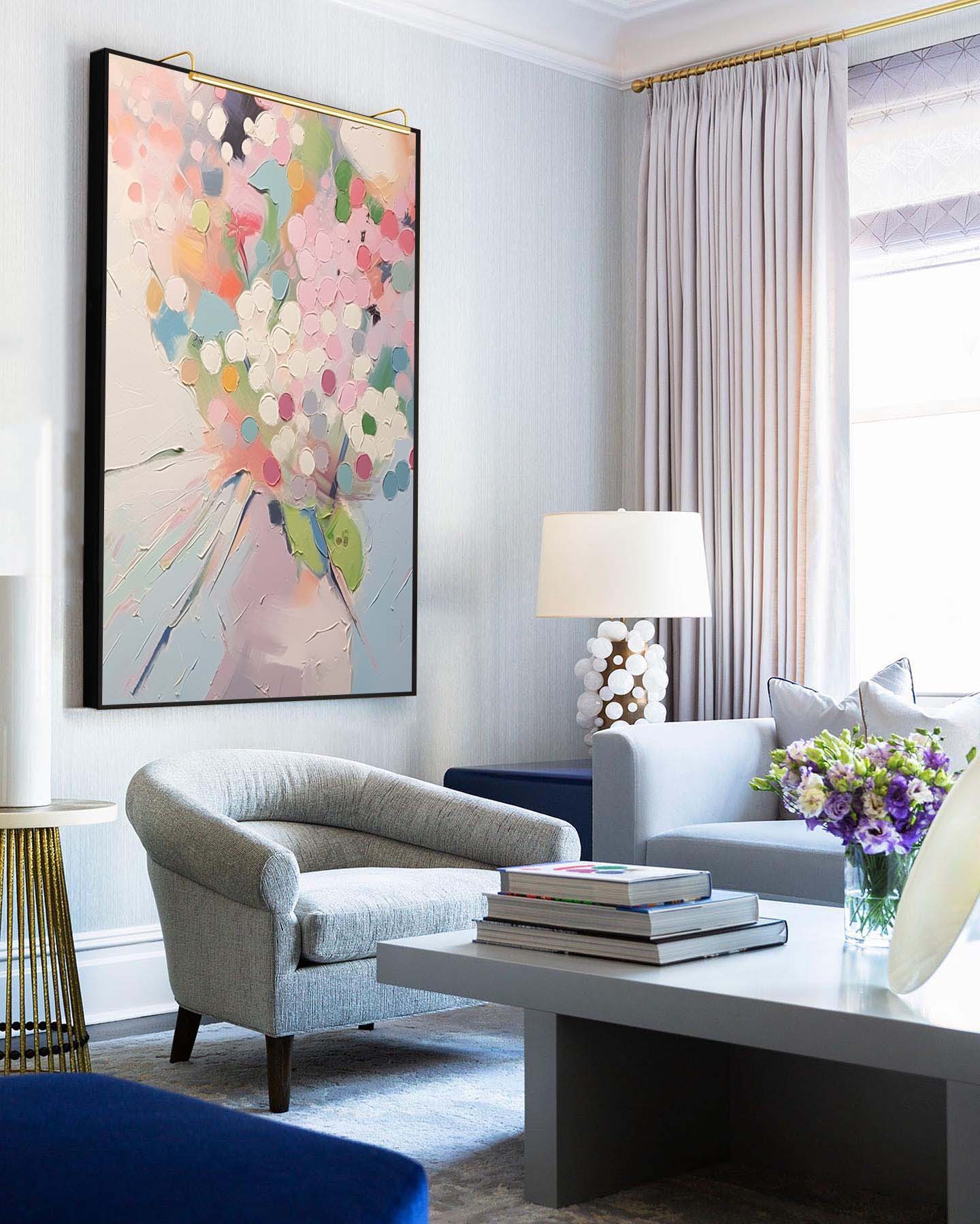 Wallart Dreamy Pastel Floral Composition