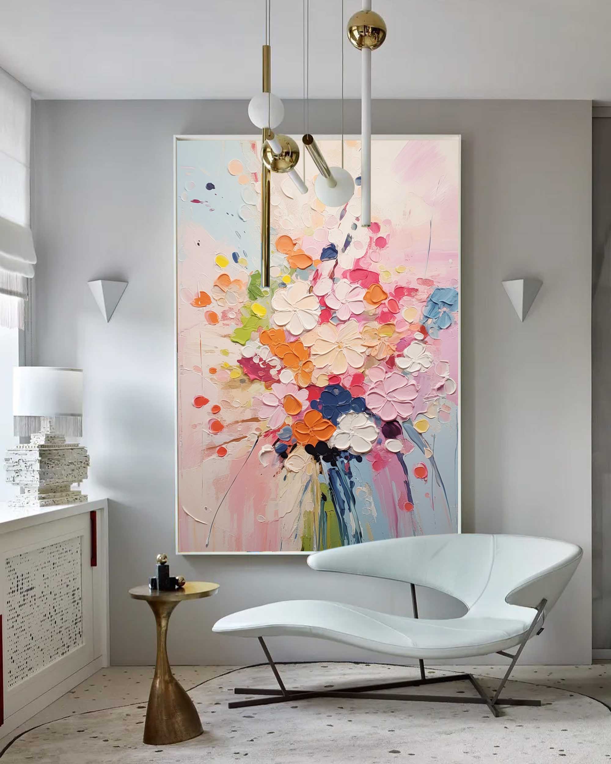 Wallart Soft Pastel Floral Dream
