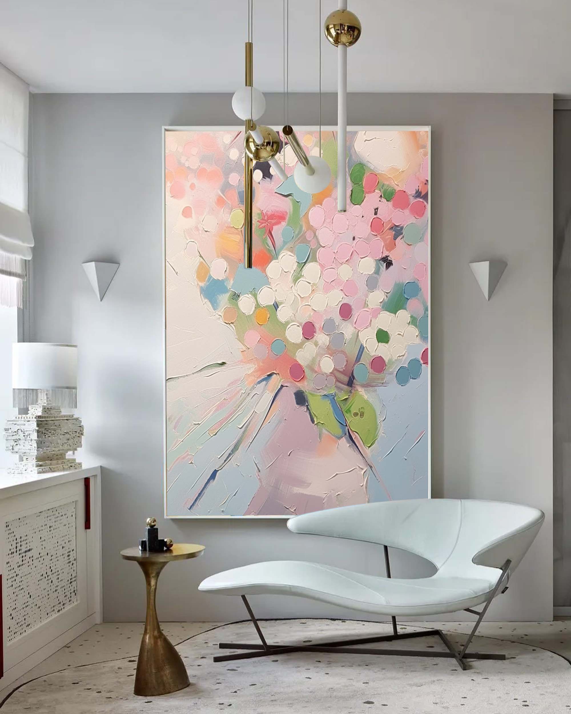 Wallart Dreamy Pastel Floral Composition