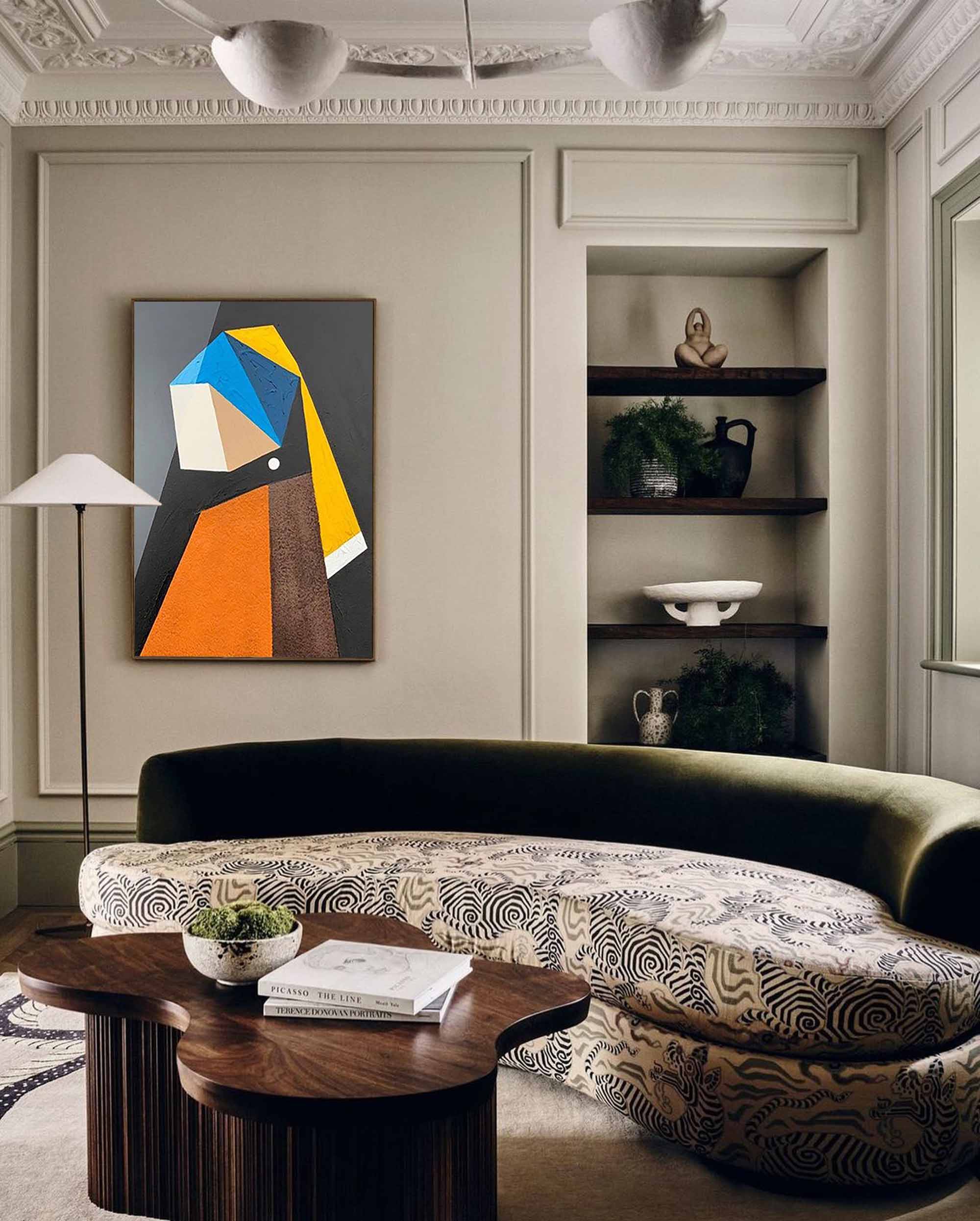 Wallart Geometric Minimalist Portrait Abstract Art