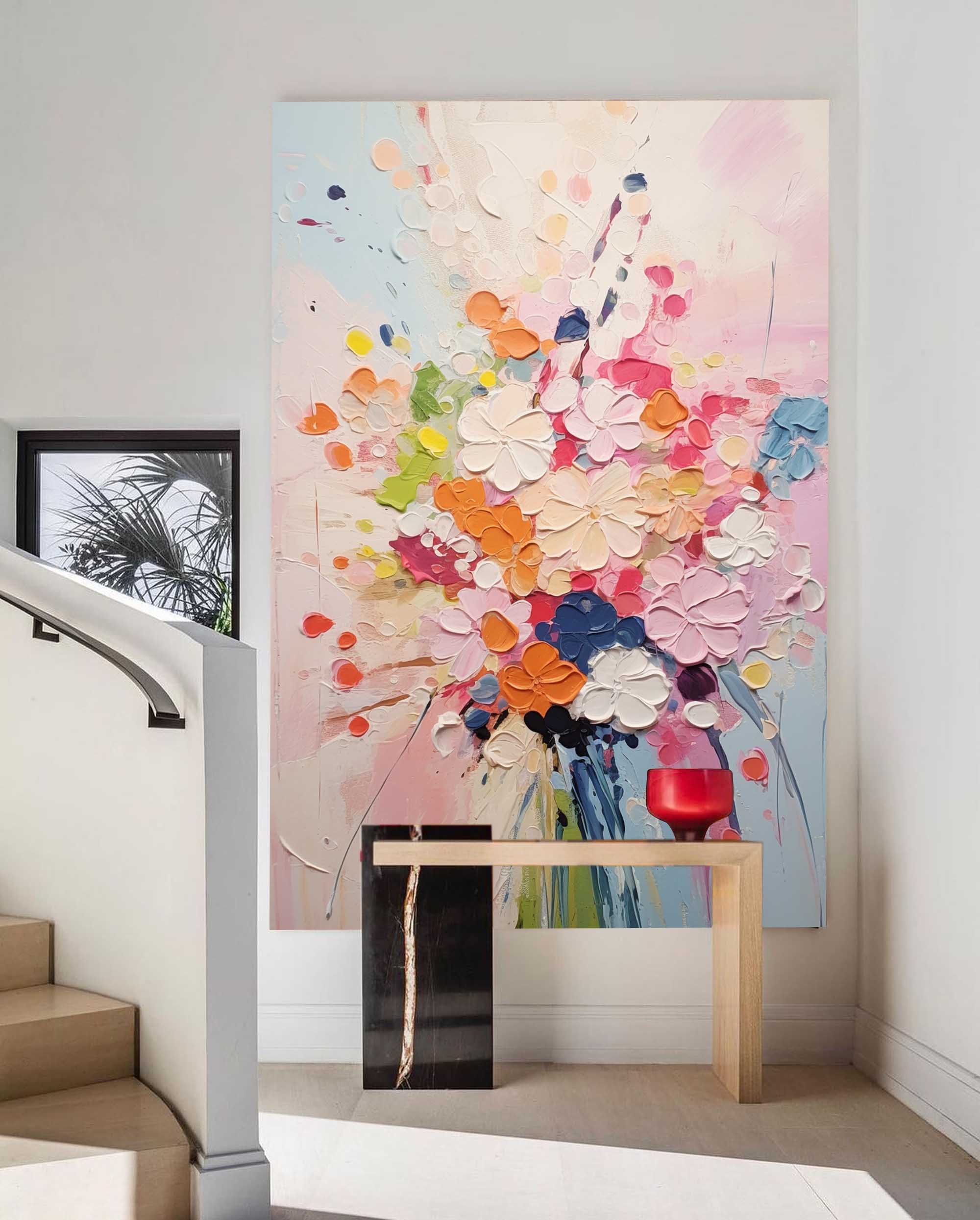 Wallart Soft Pastel Floral Dream