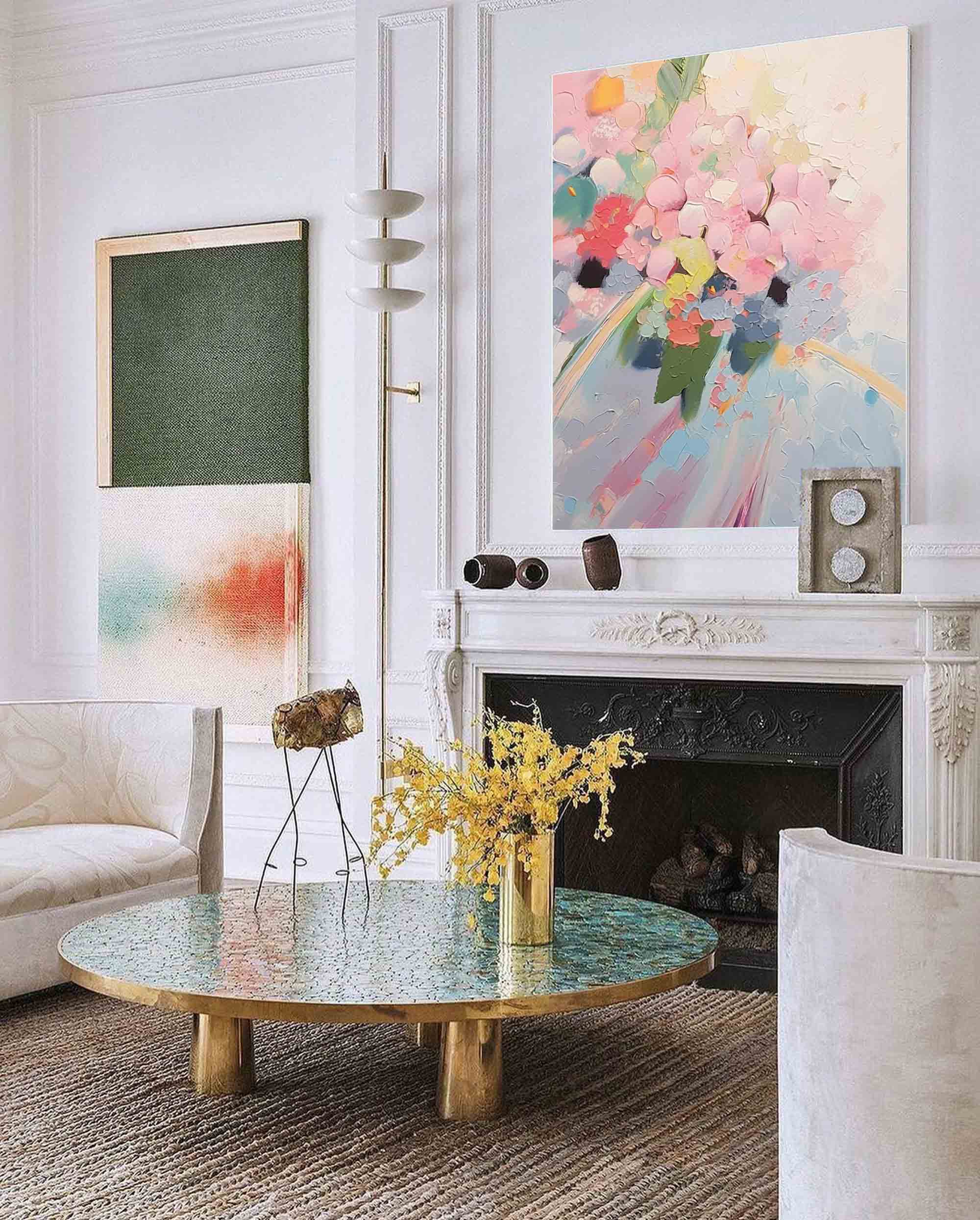 Wallart Soft Pastel Floral Dream