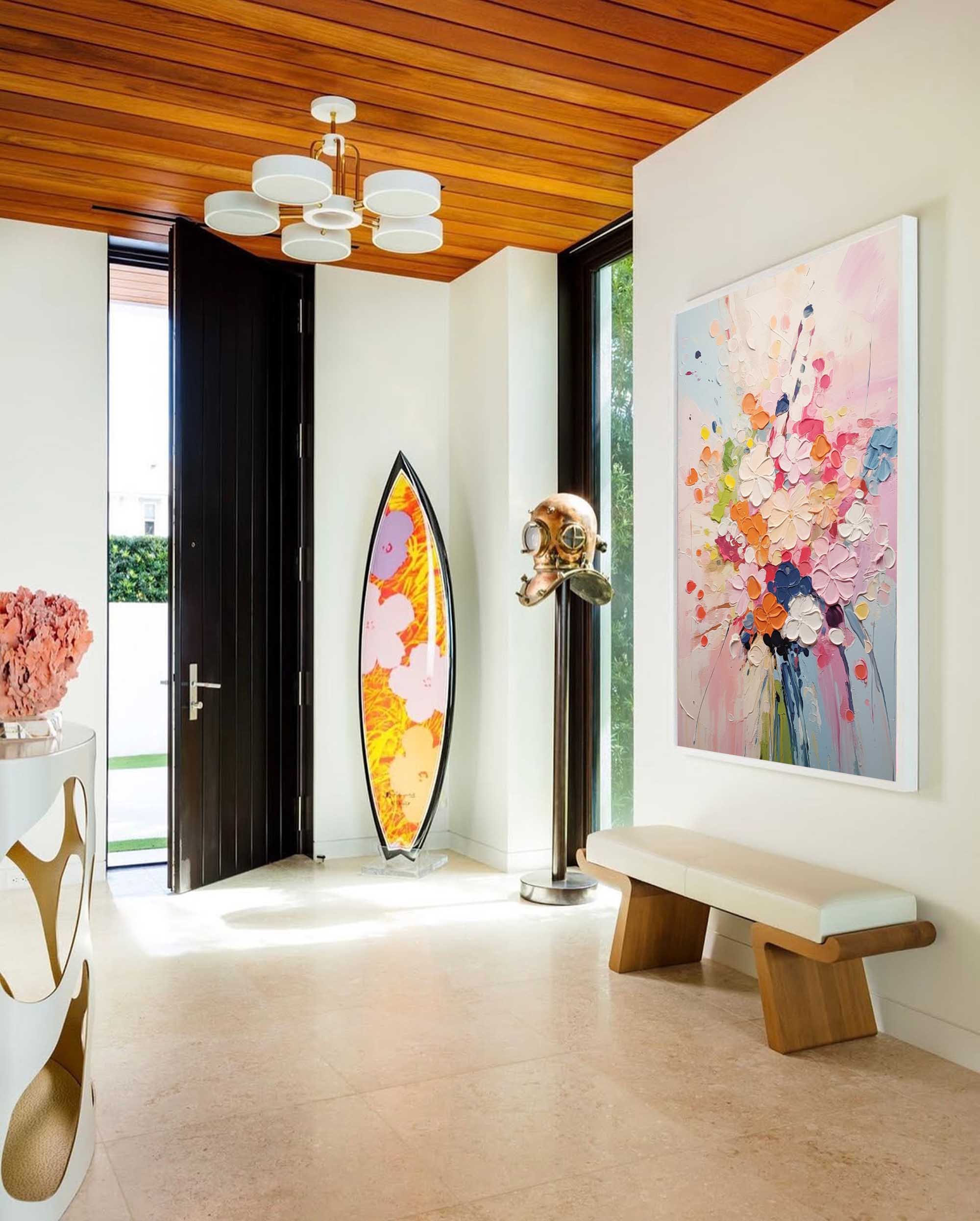 Wallart Soft Pastel Floral Dream