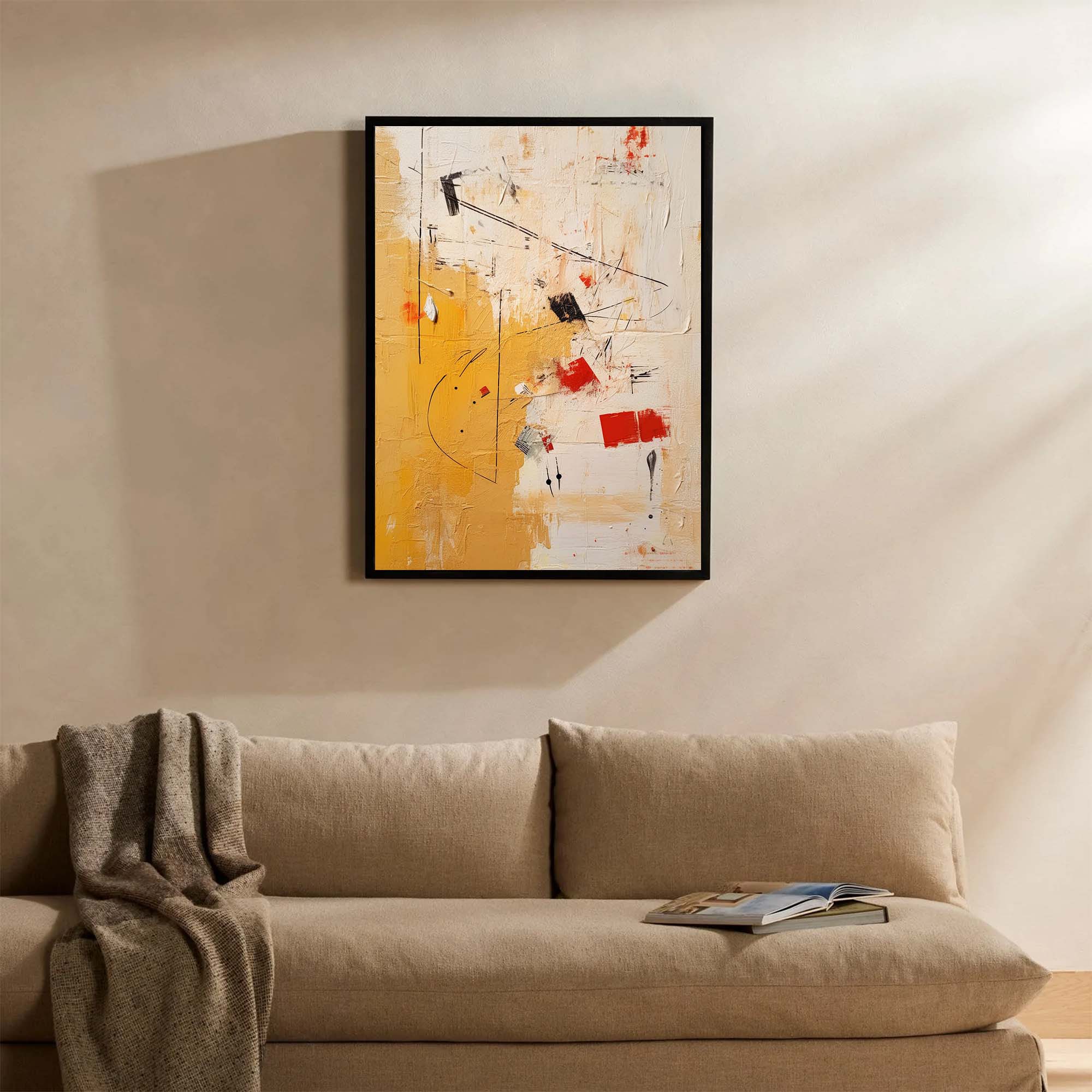 Wallart Geometric Abstract Rhythm Art