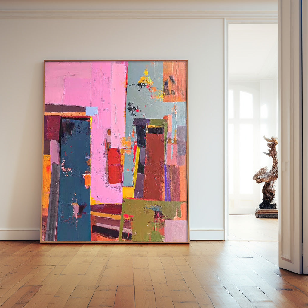 Wallart Bold Abstract Color Block Canvas Art