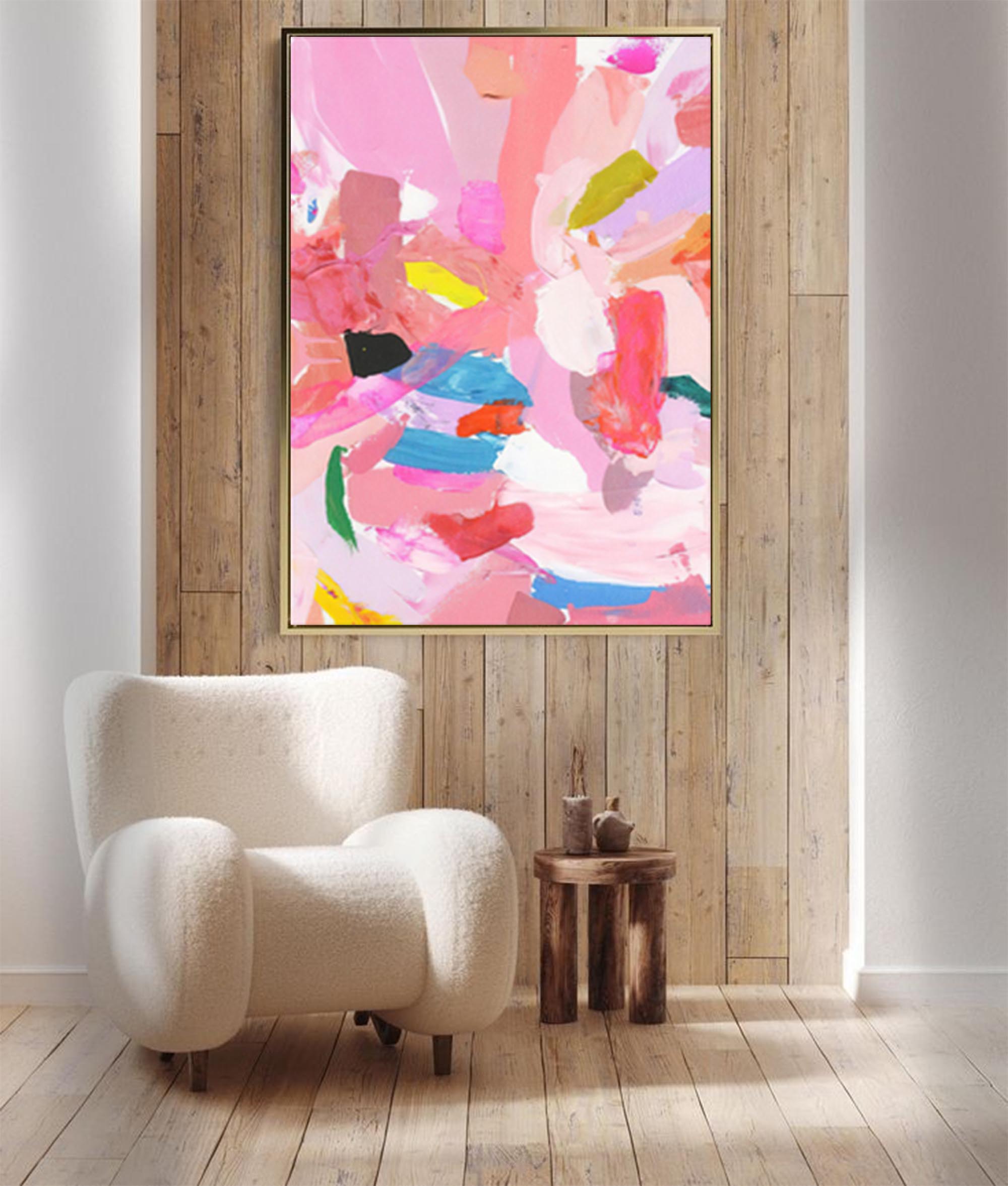 Wallart Flourish in Pink Hues