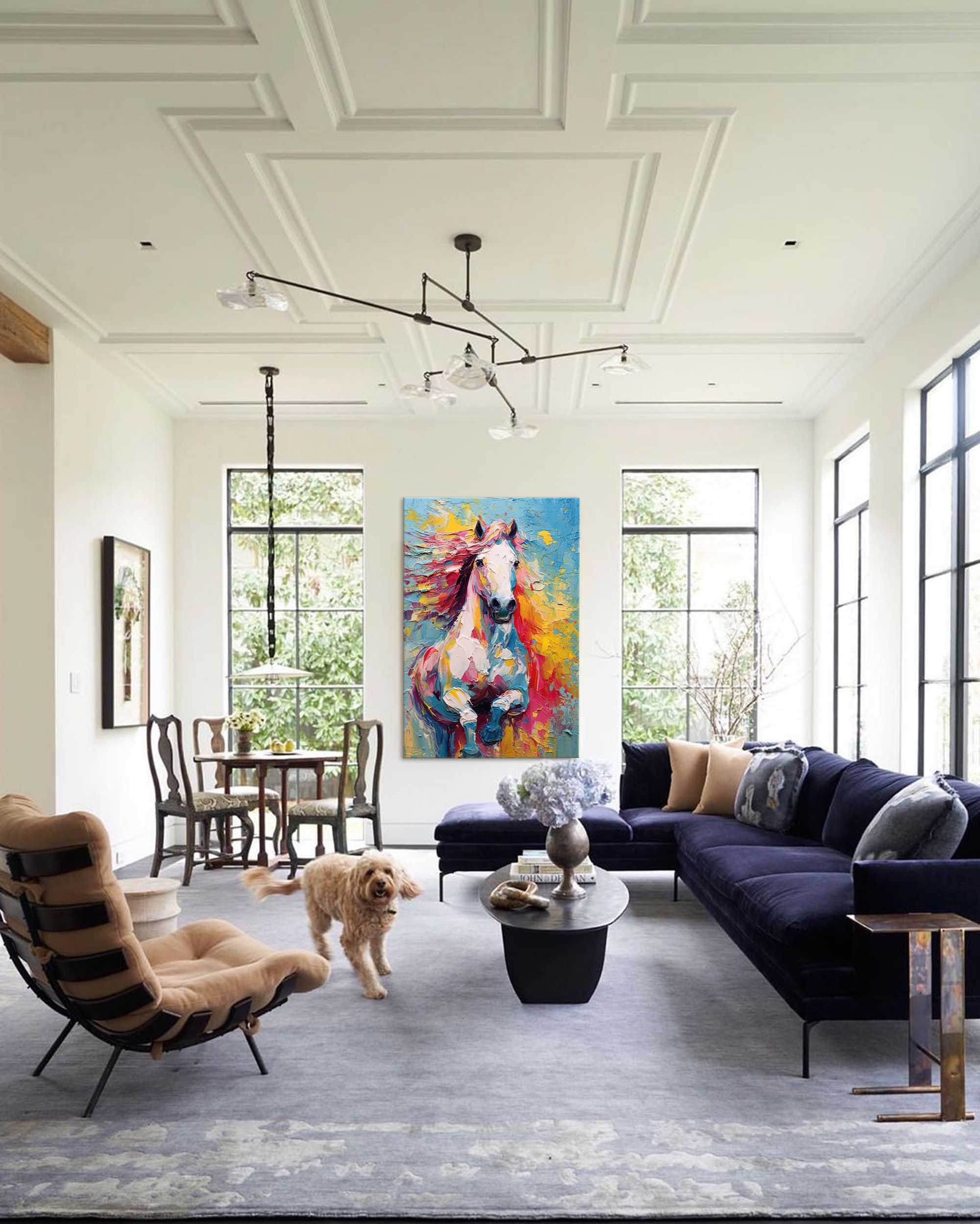 Wallart Wild Spirit – Energetic Horse Oil Painting on Canvas