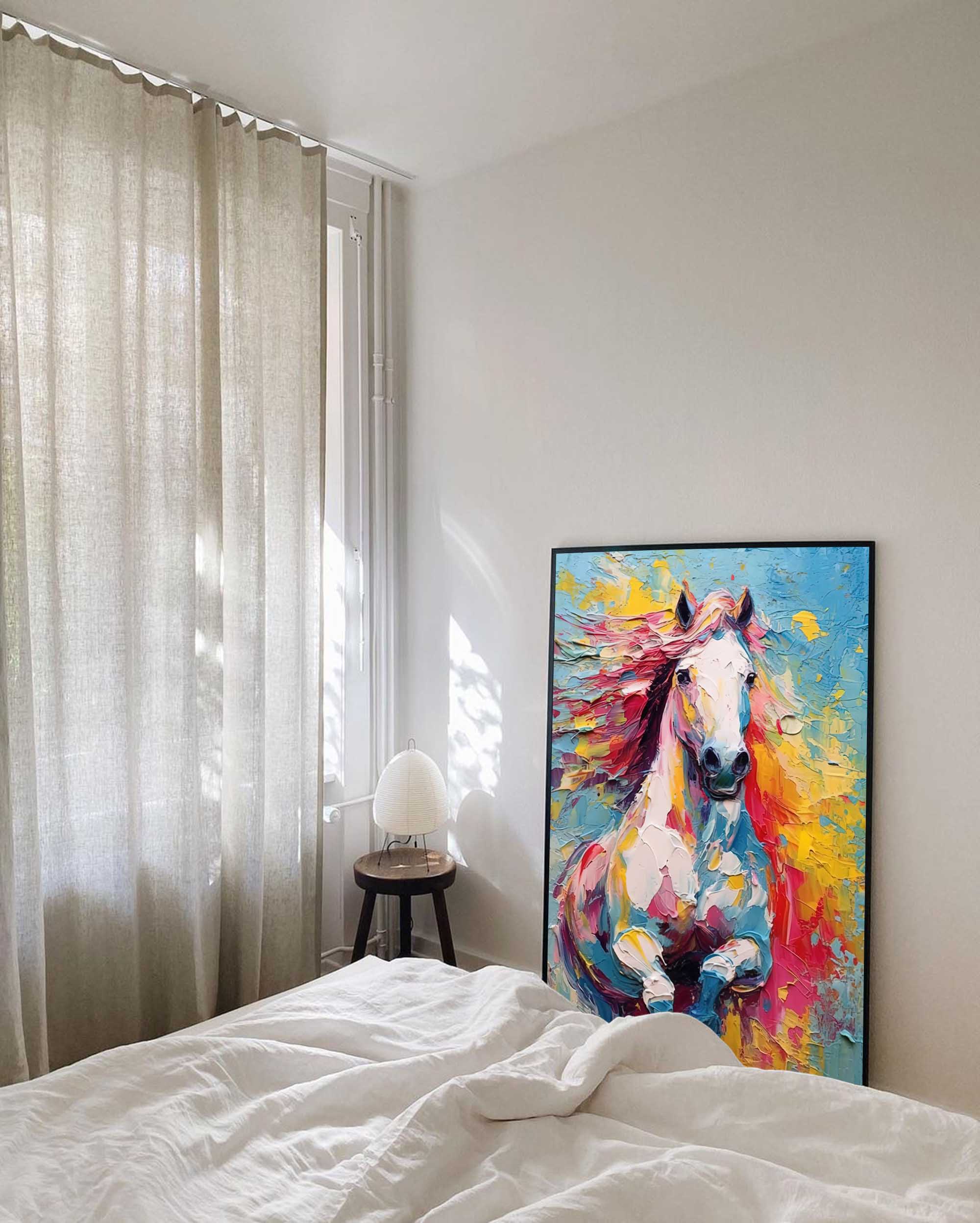 Wallart Wild Spirit – Energetic Horse Oil Painting on Canvas