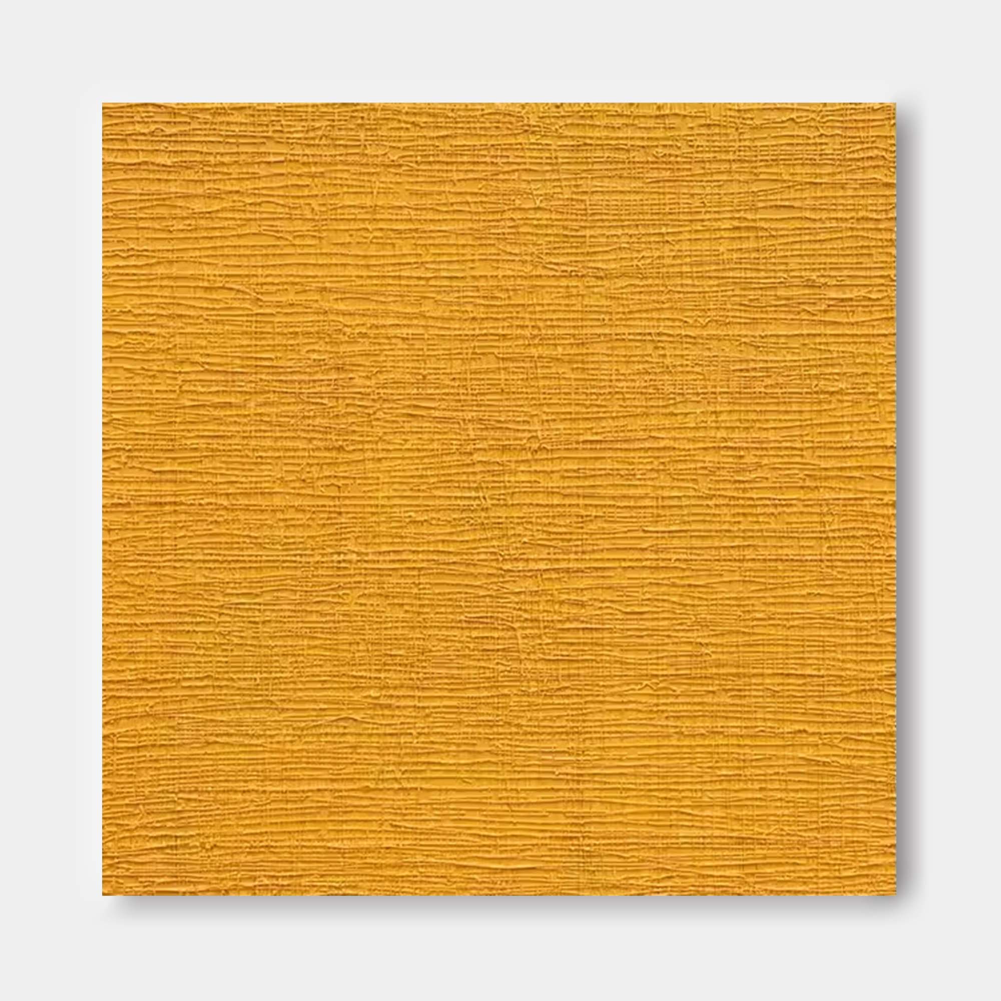 Wallart Textured Mustard Yellow Canvas Art